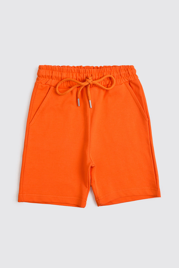 Orange Cotton Short