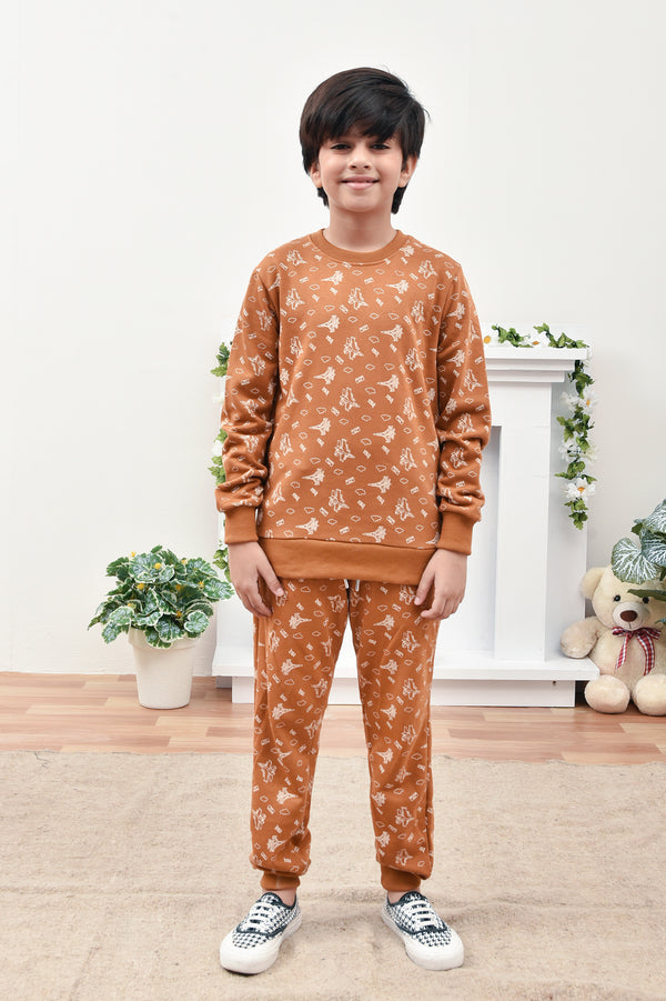 Boys' Camel Terry Tracksuit