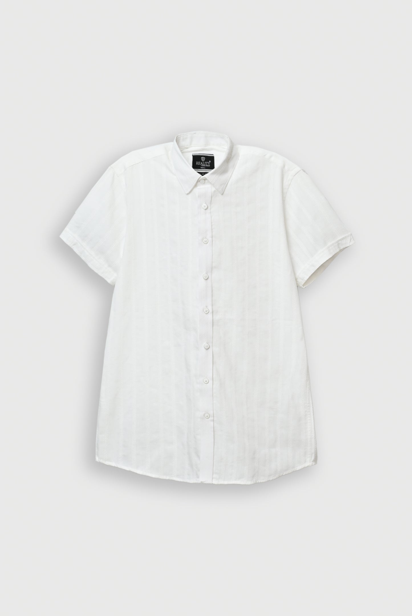 WHITE LINE STRIPED H/S CASUAL SHIRT