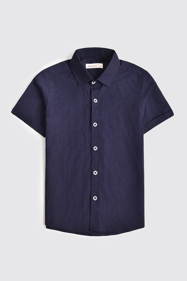 Classic Navy Blue Casual Shirt Reality