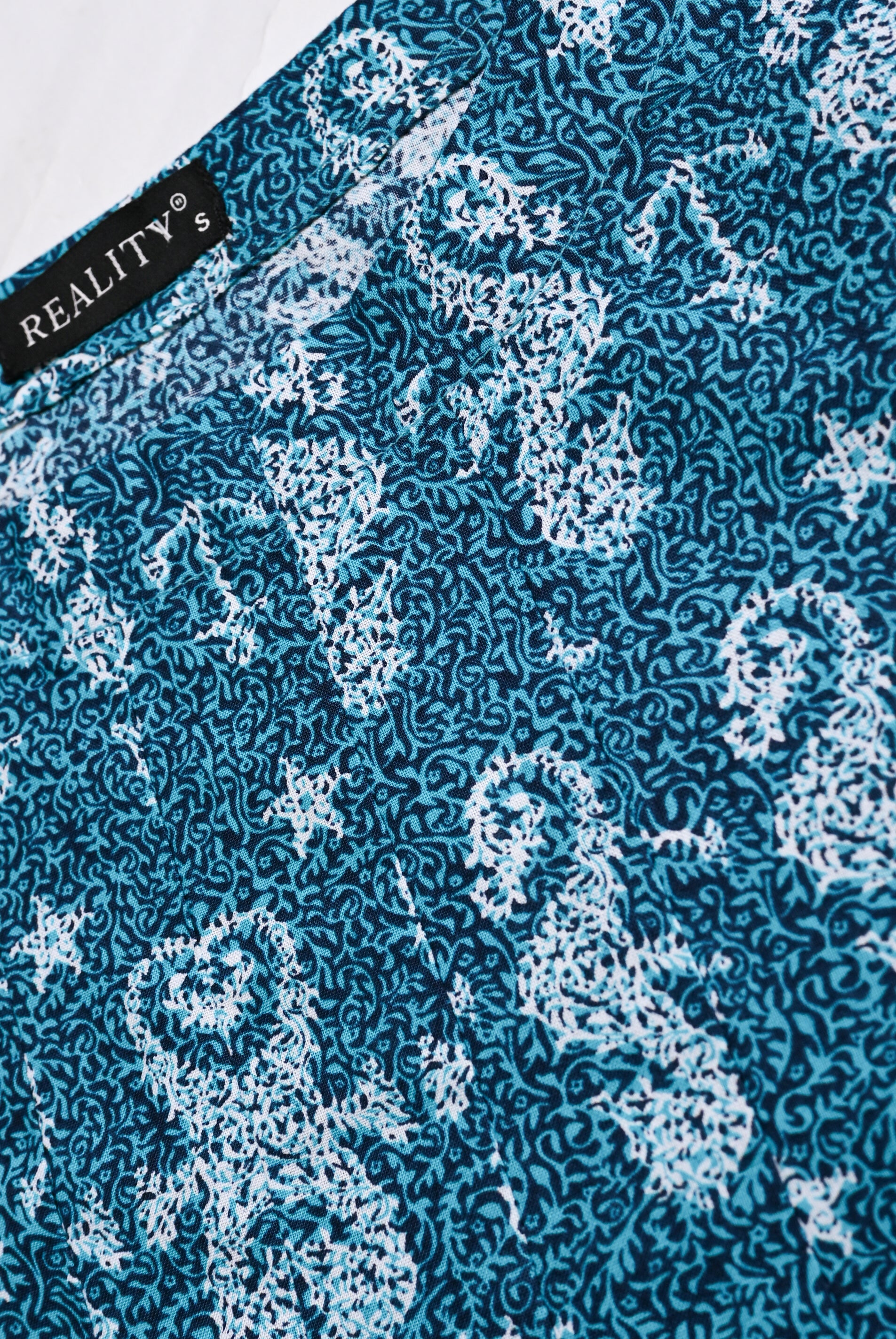 TURQUOISE SCARLET SYMPHONY FROCK Reality