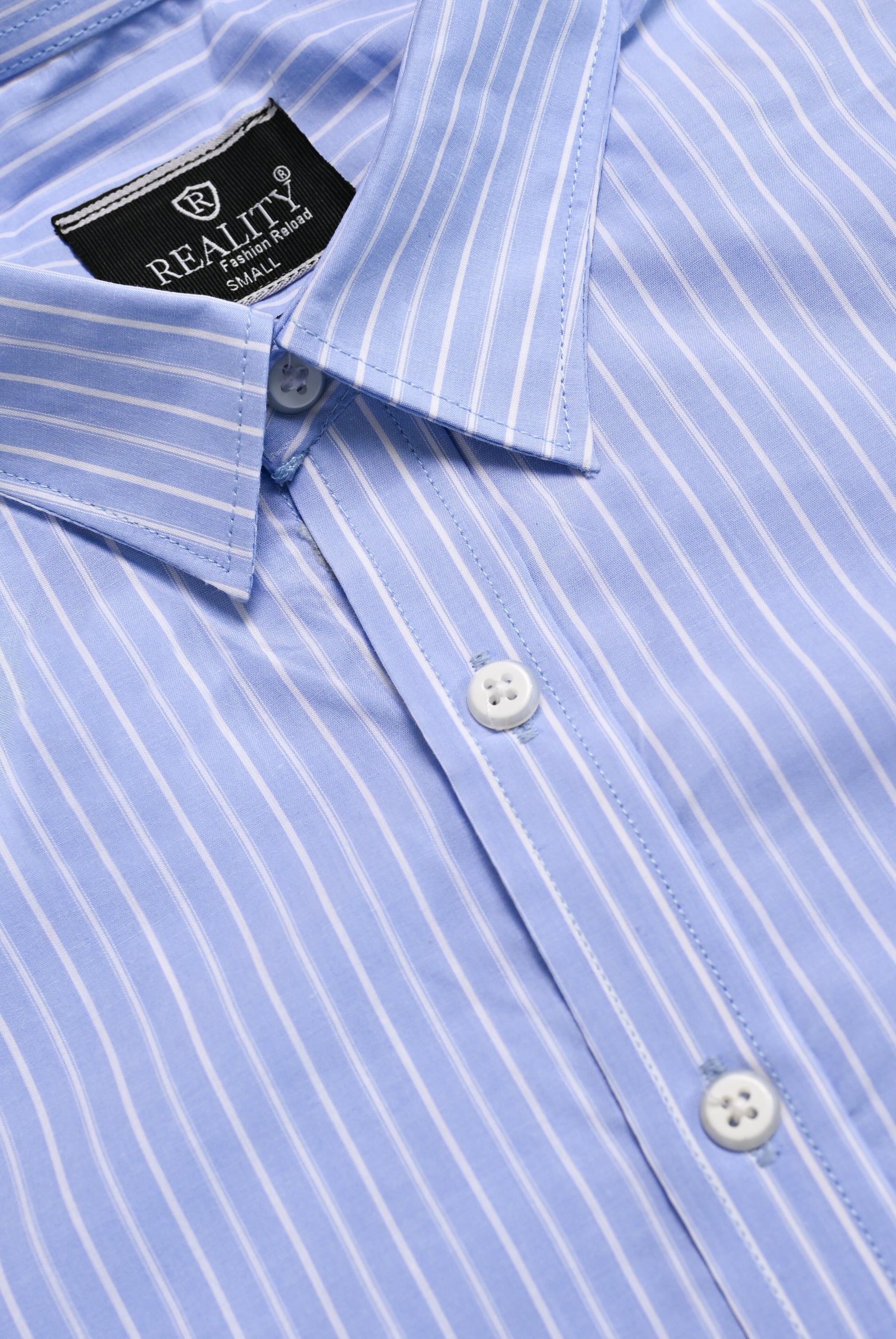 SKYSTRIPED H/S CASUAL SHIRT Reality