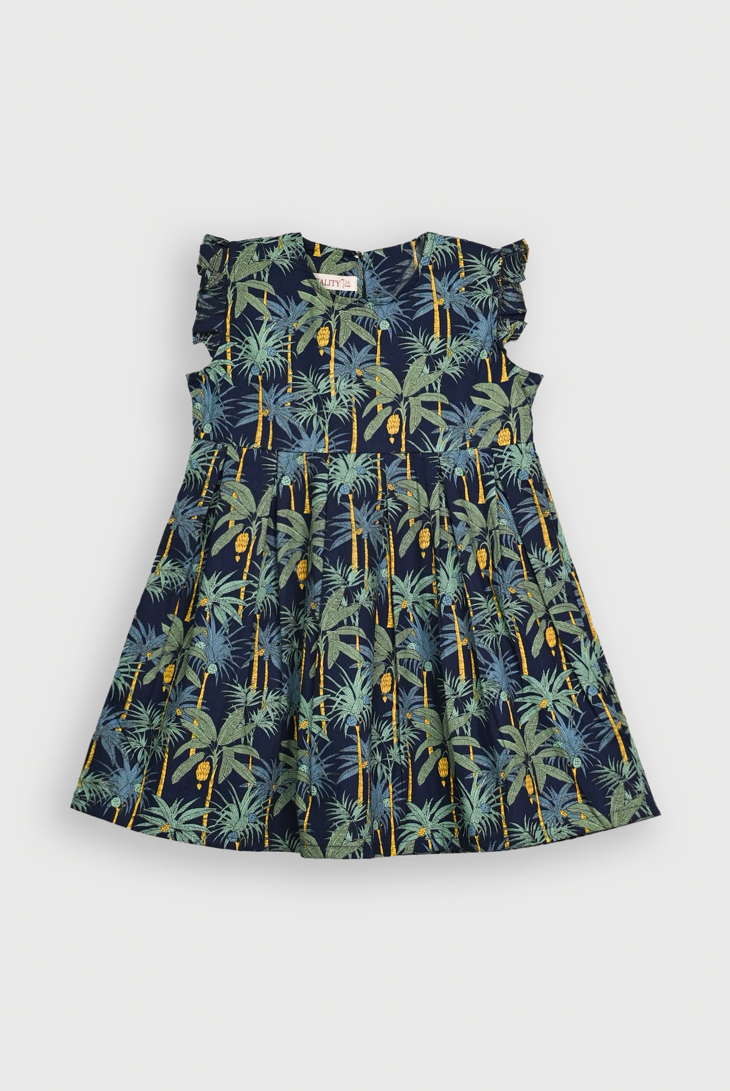 NAVY PLAY FULL PINES FROCK