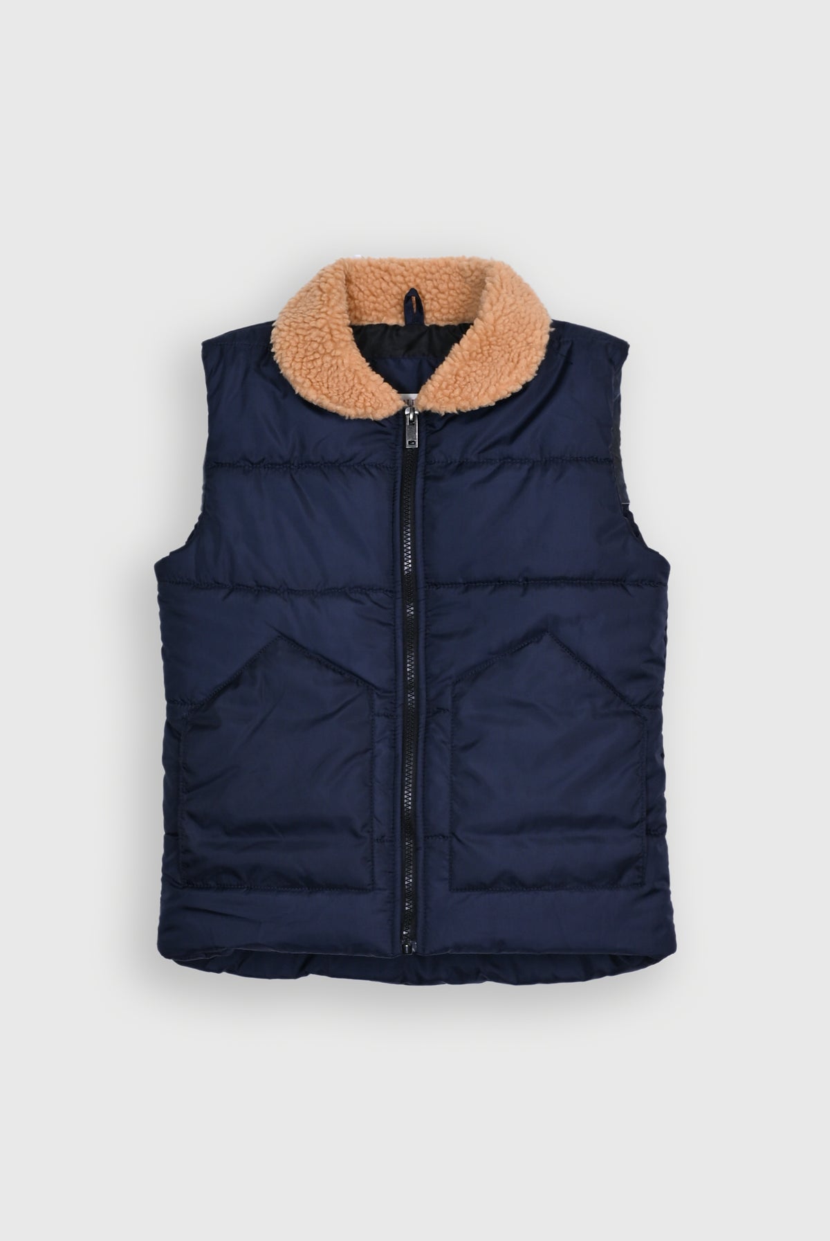 SLEEVE LEES PUFFER NAVY JACKET