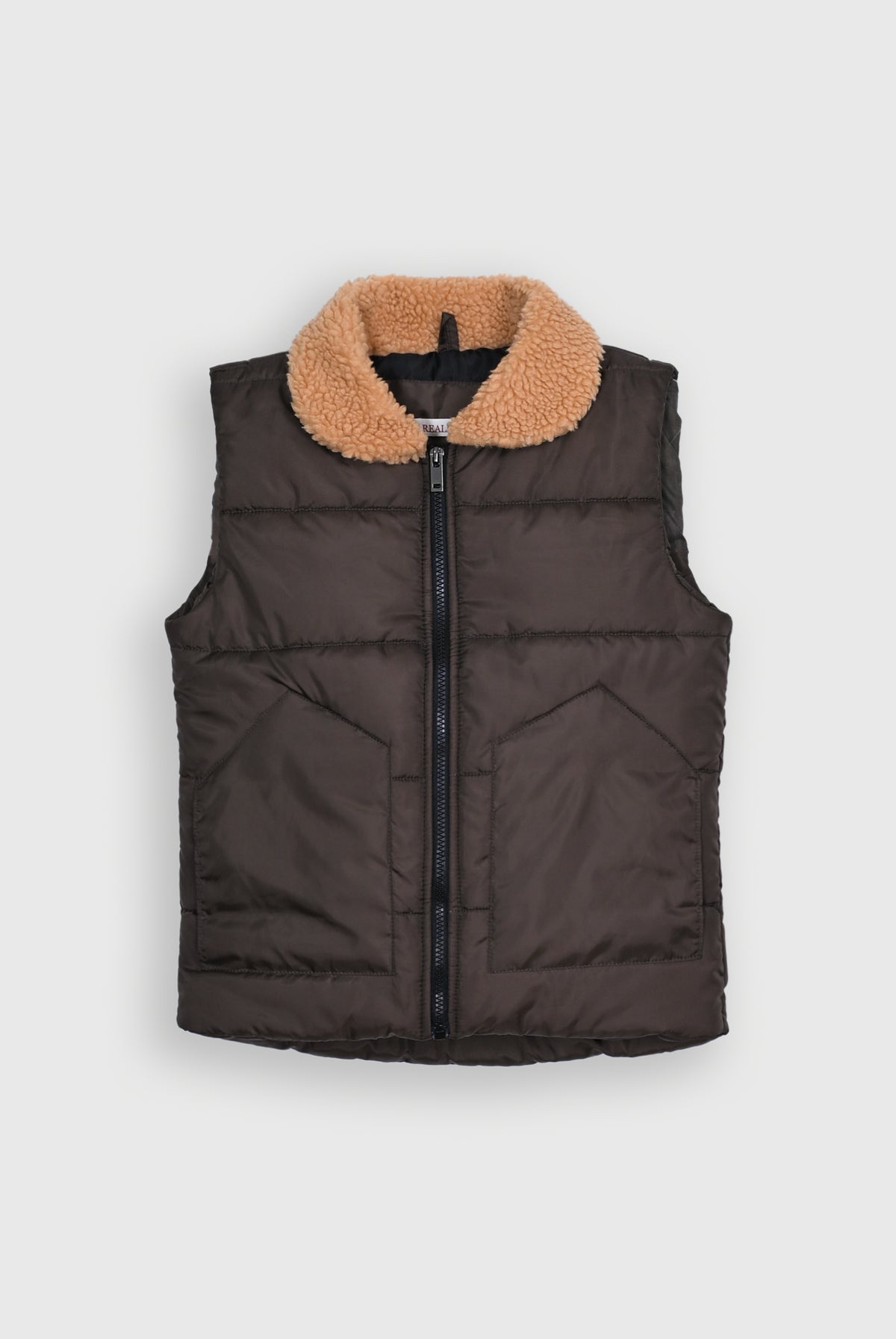 SLEEVE LEES PUFFER CHOCALATE JACKET