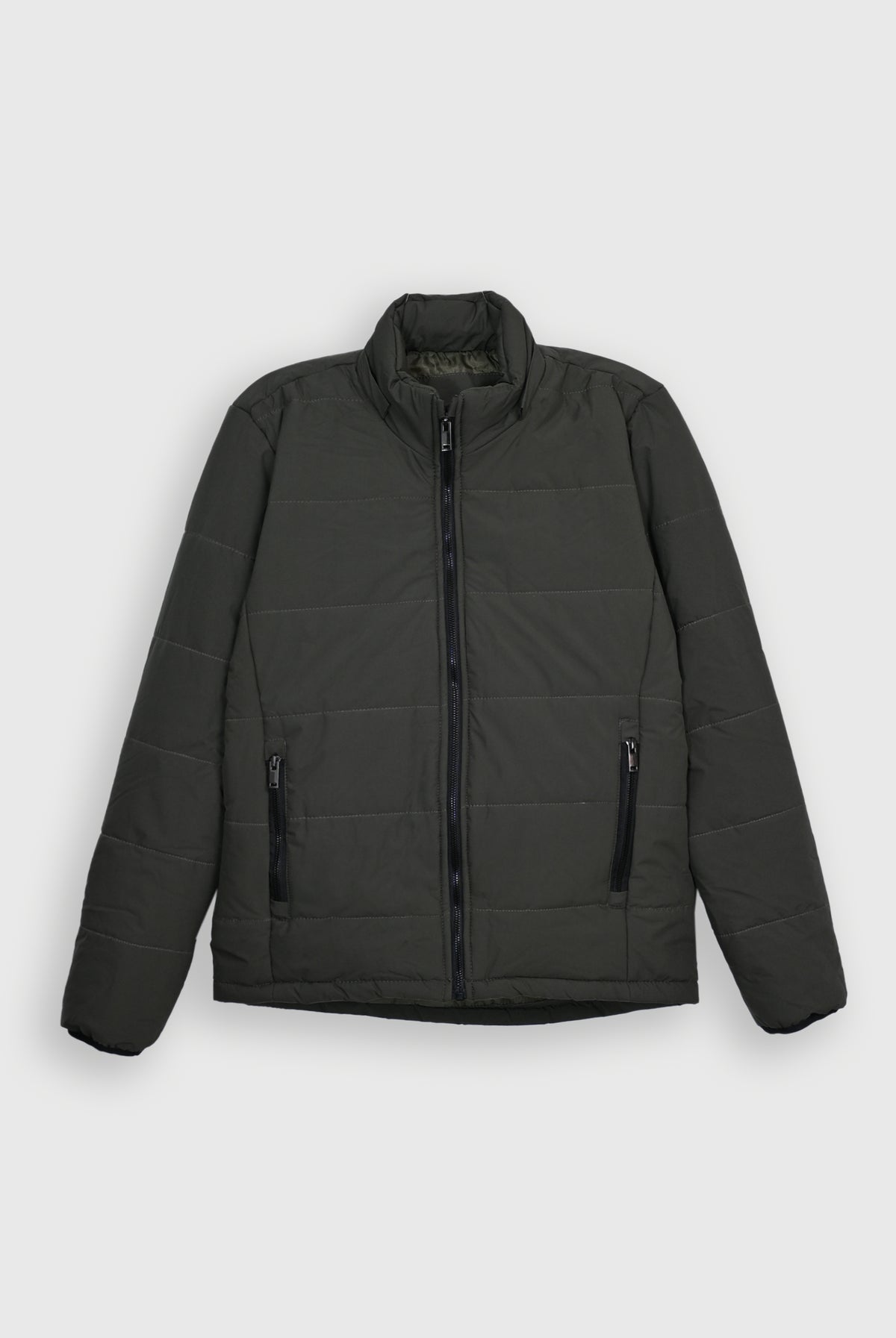MEN OLIVE PUFFER JACKET
