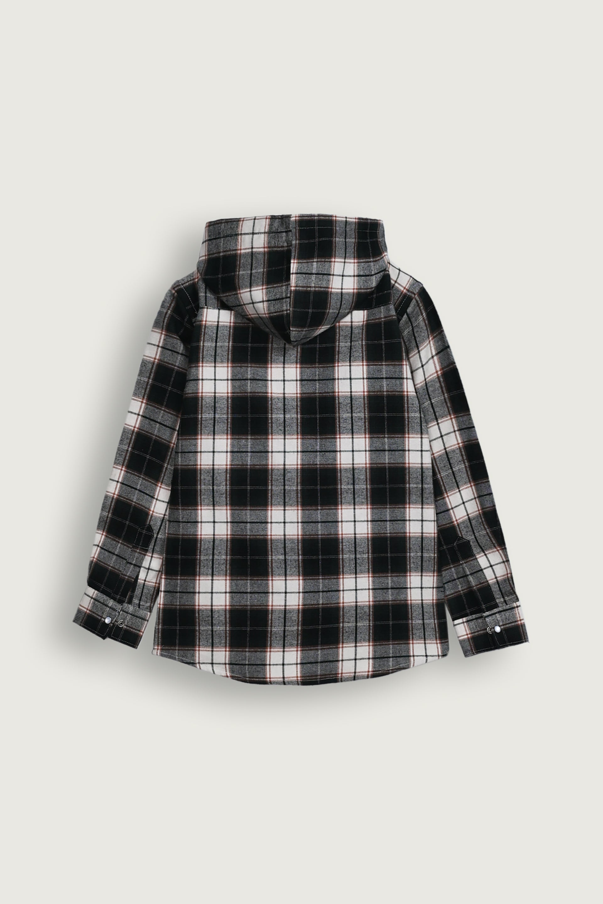 Black & White Hooded Flannel Reality