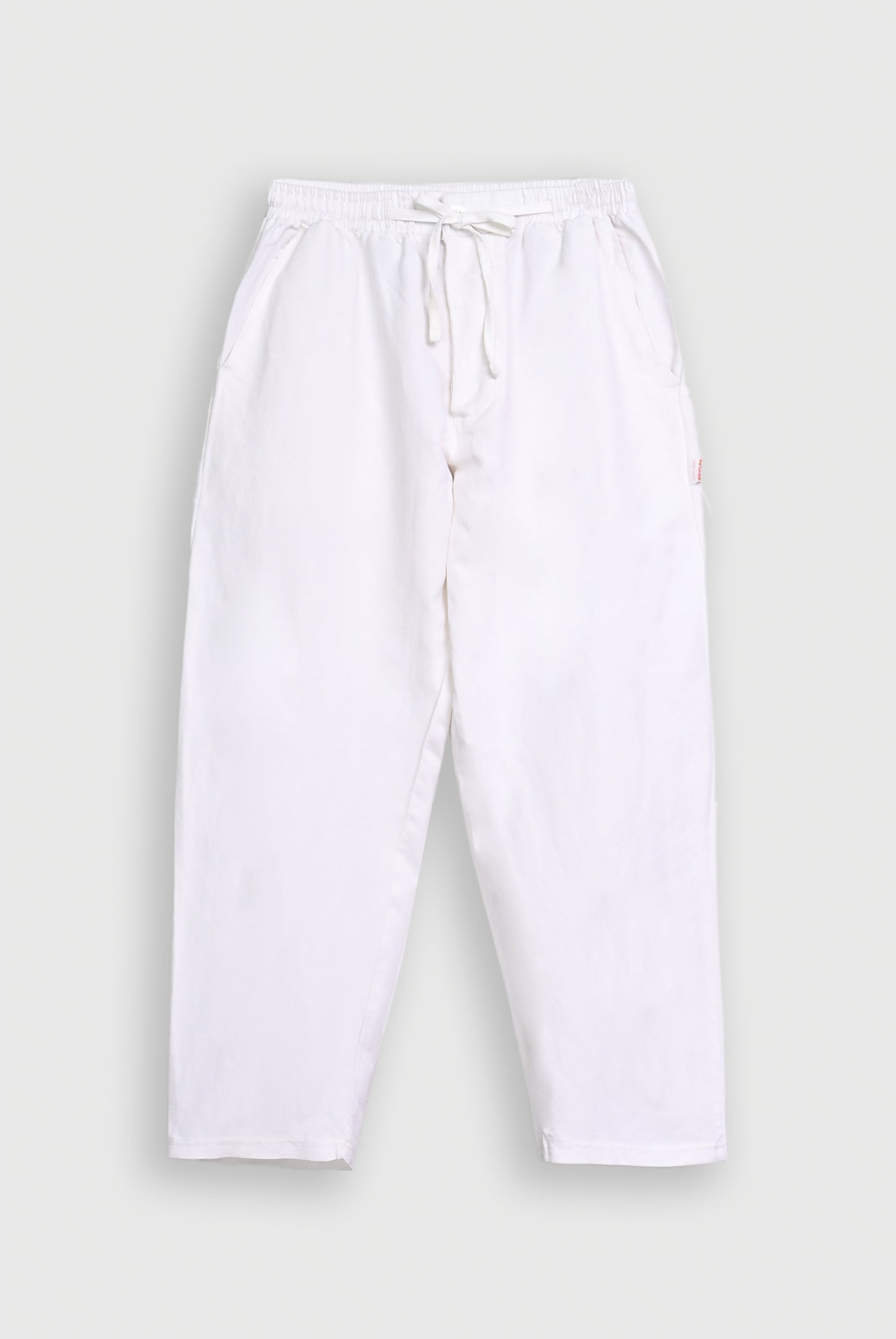 WHITE LINEN TROUSER