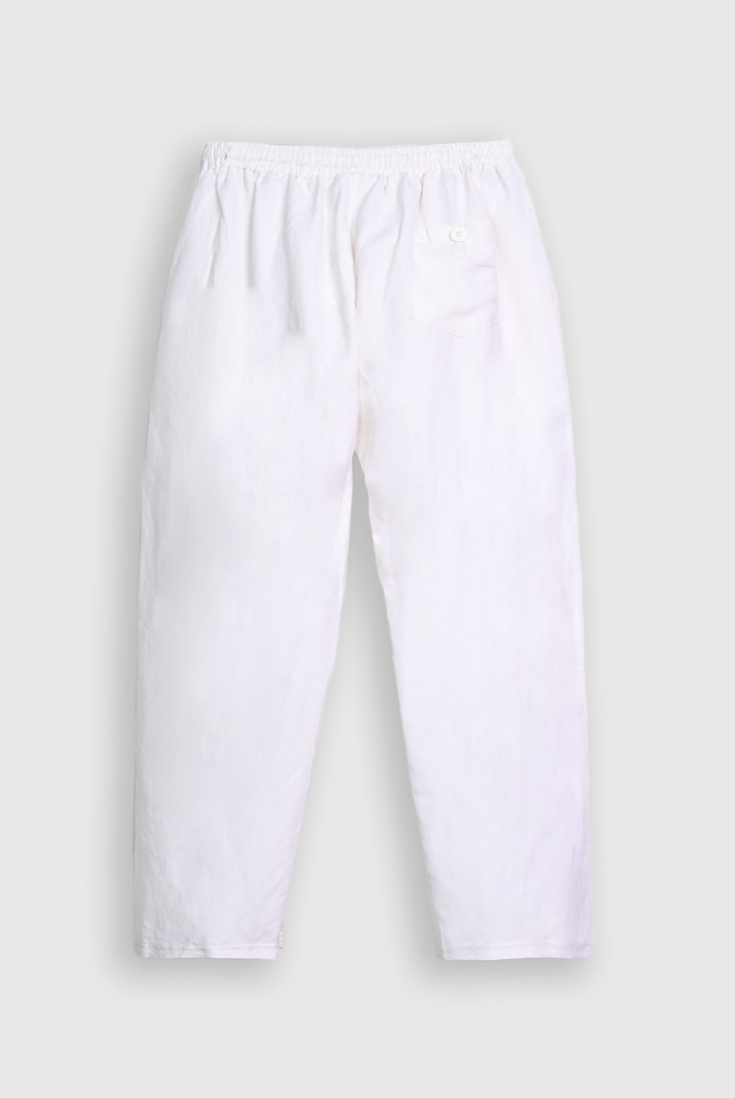 WHITE LINEN TROUSER