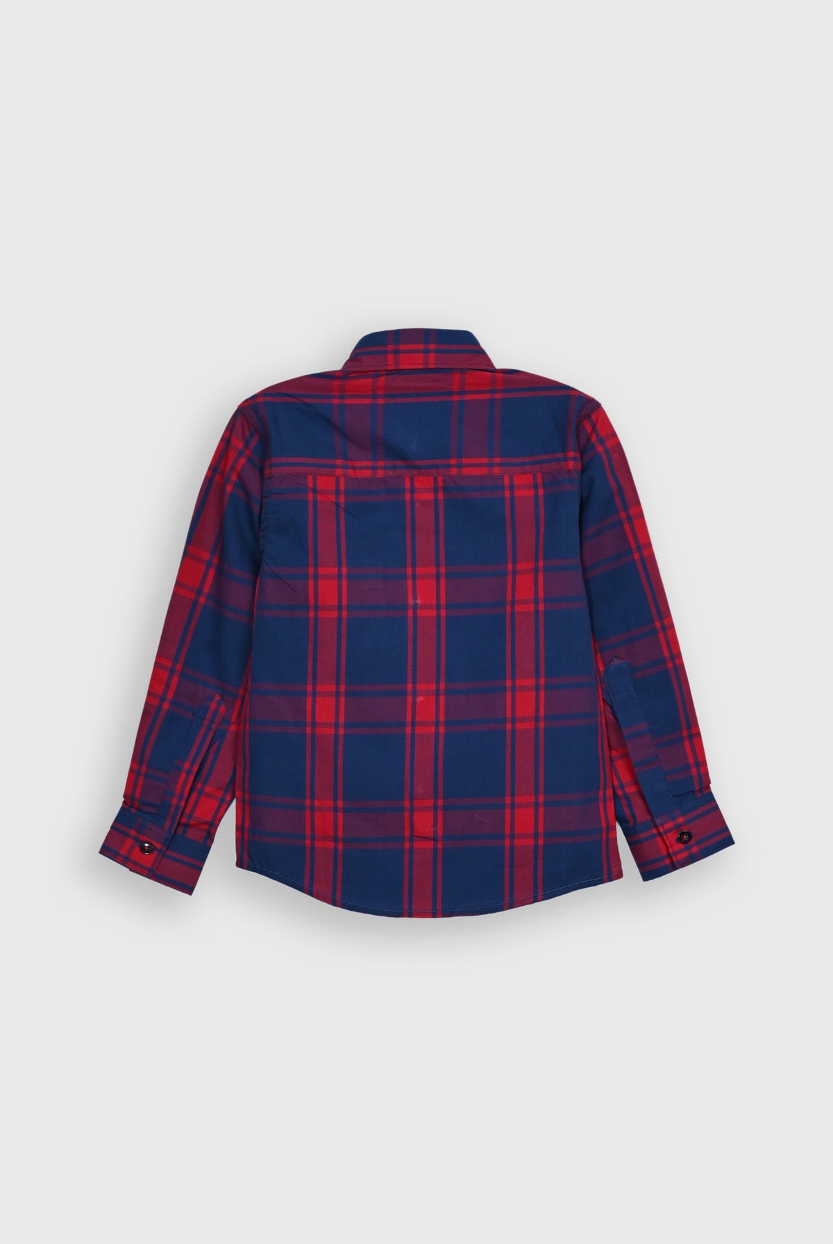 CHECKED NAVY SHIRT