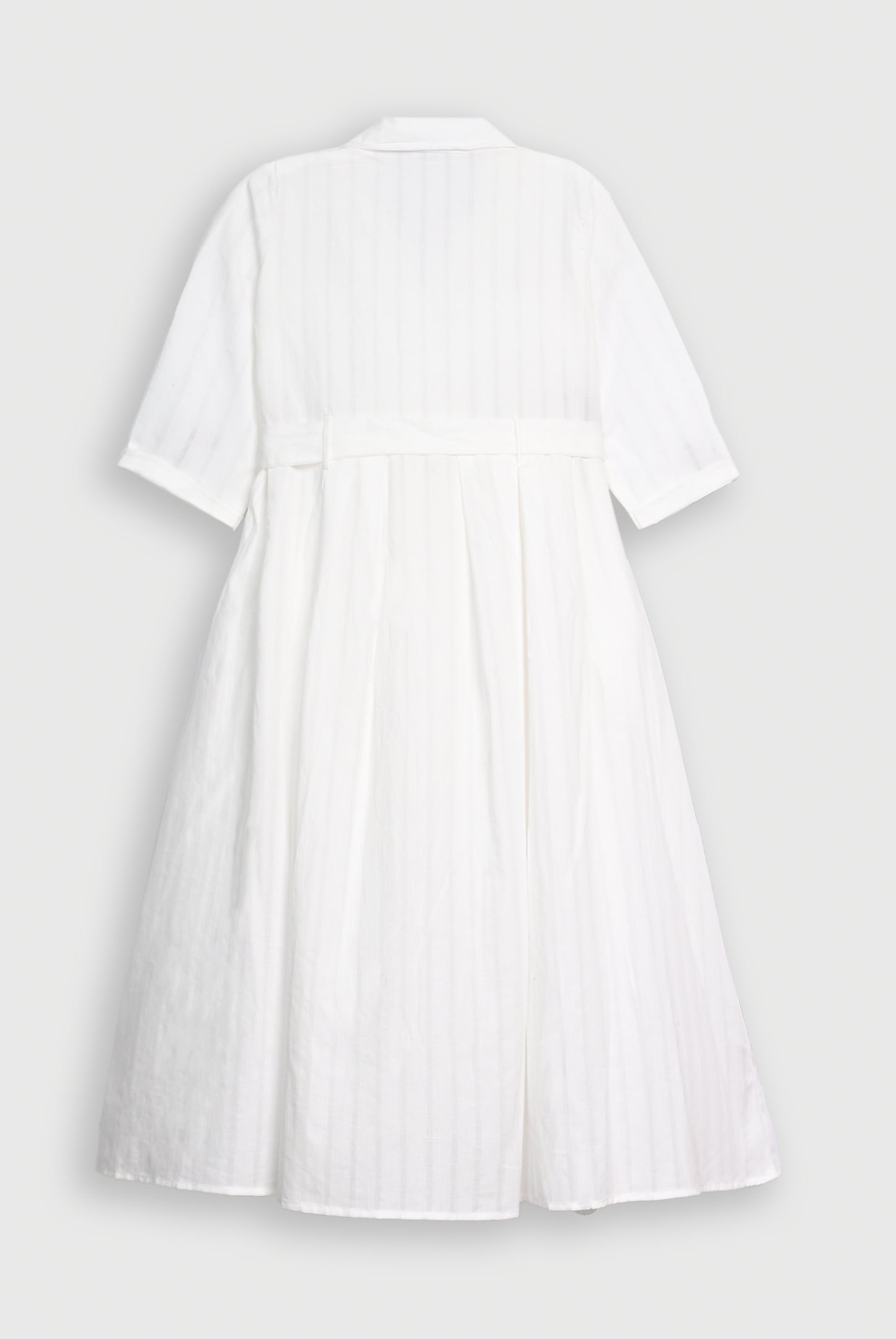 WHITE LOOM LUXE FROCK