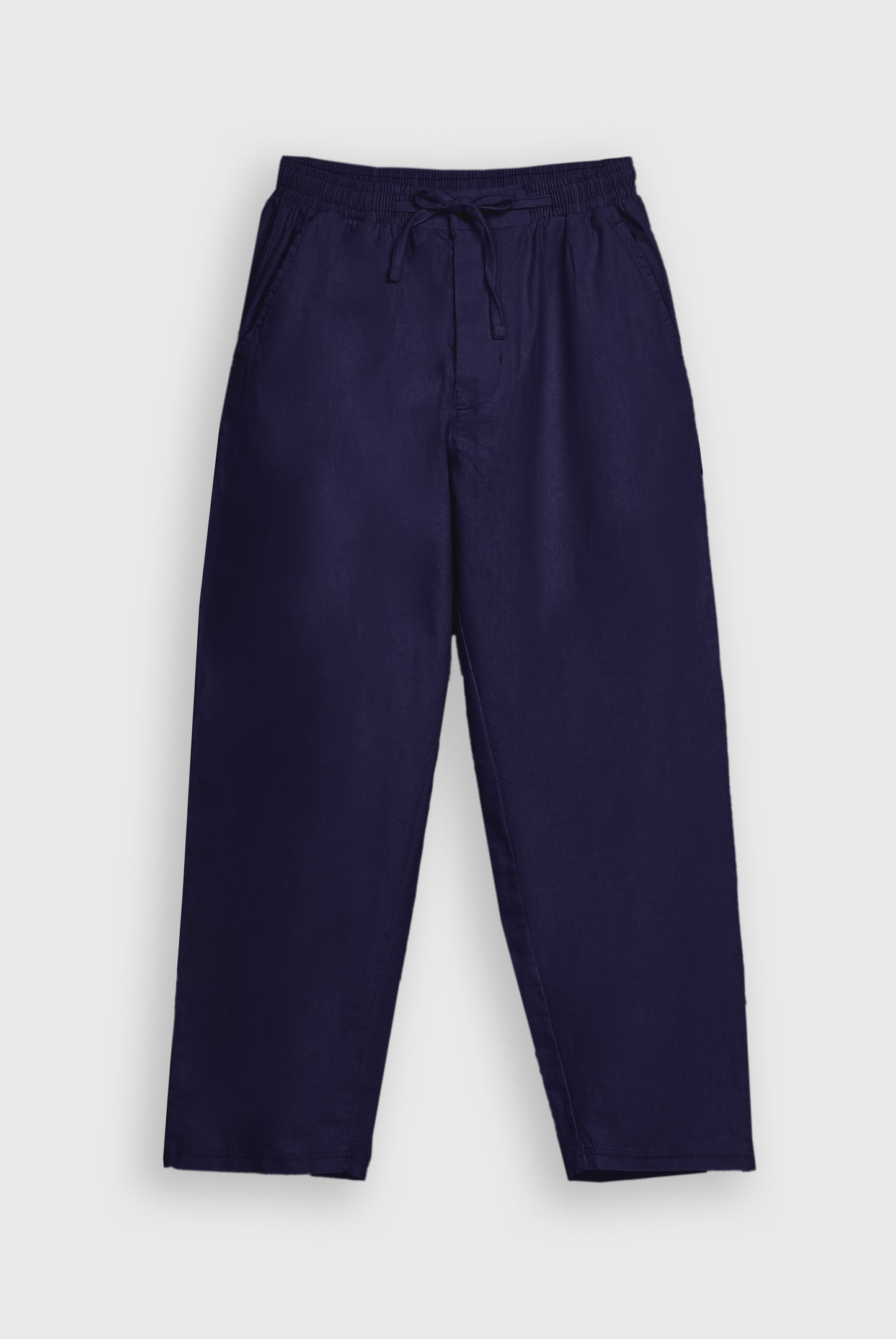 NAVY LINEN TROUSER