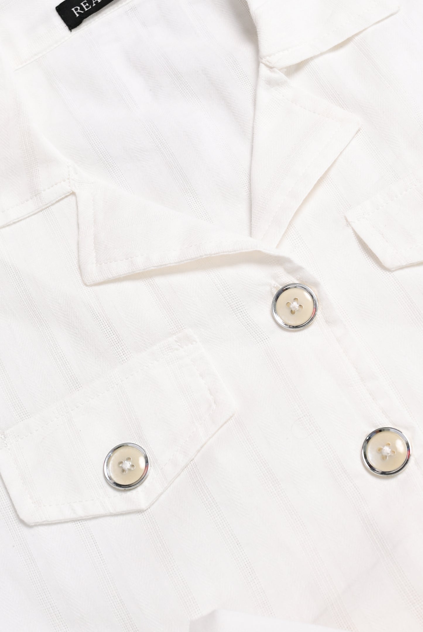WHITE LOOM LUXE FROCK