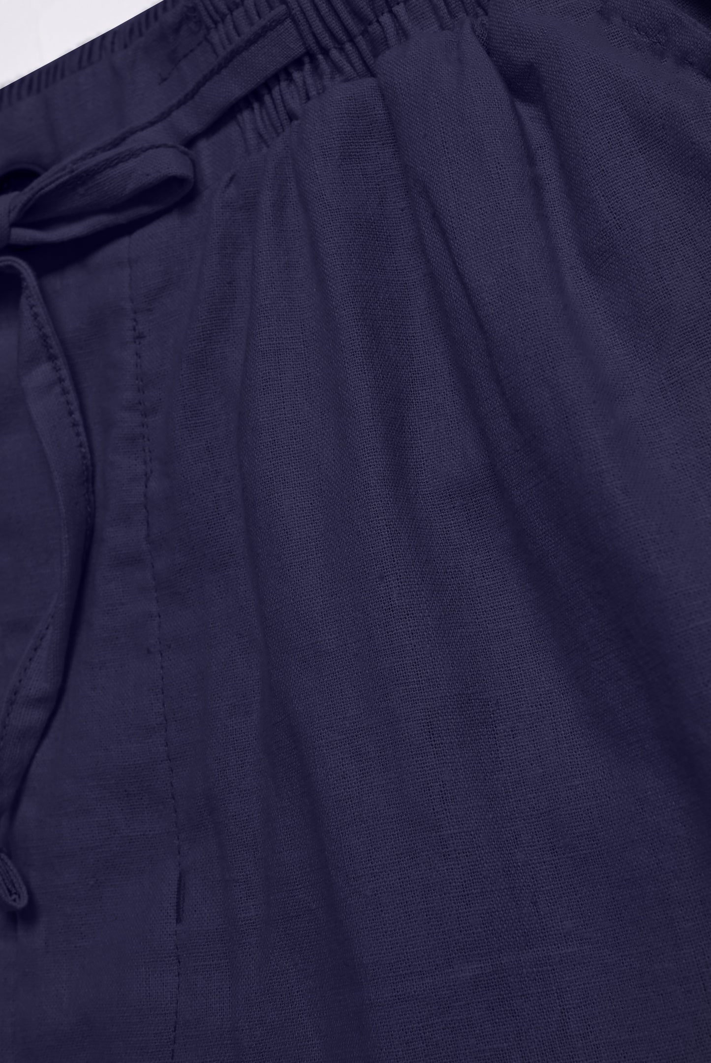 NAVY LINEN TROUSER