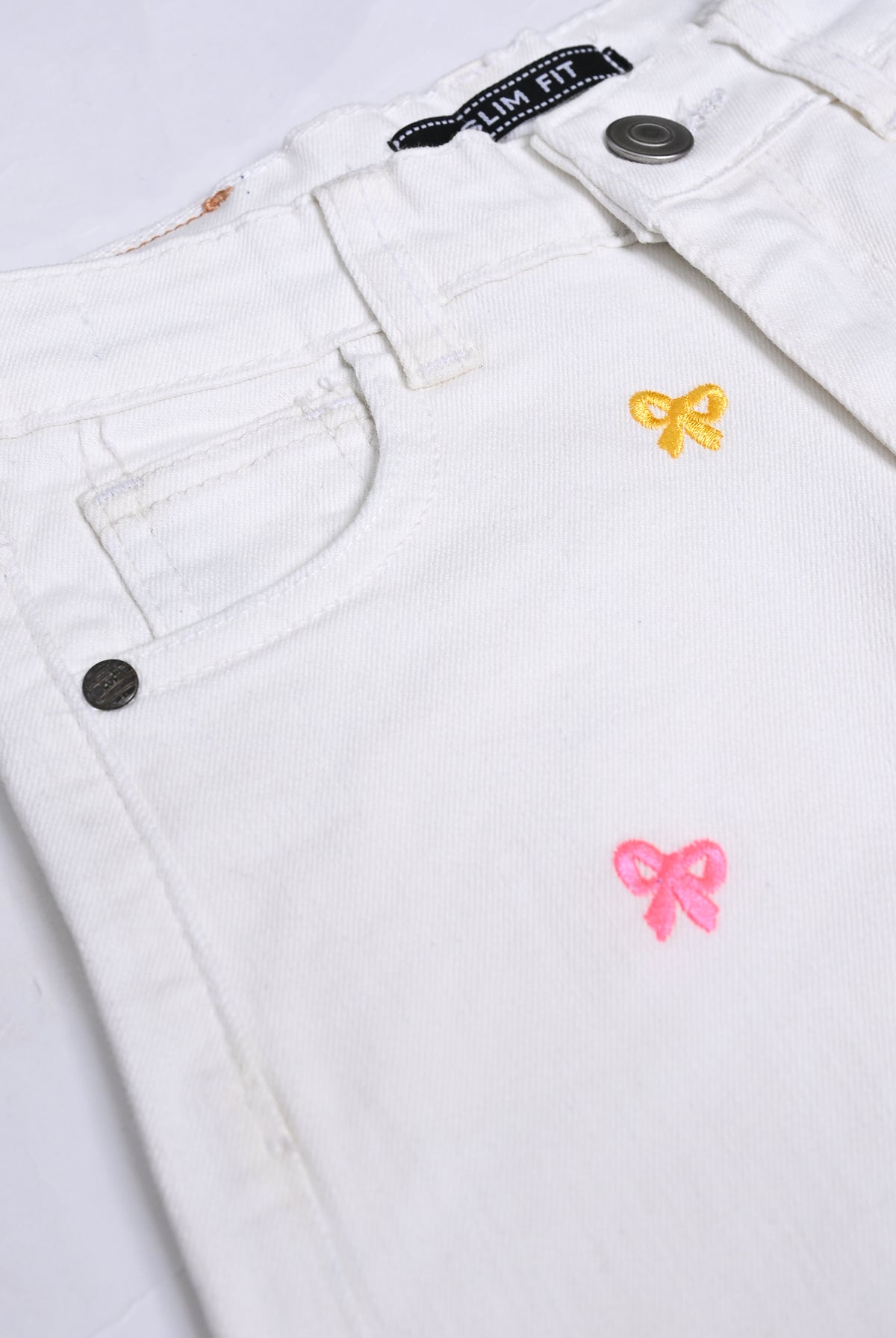 COLORFUL BELL WHITE DENIM