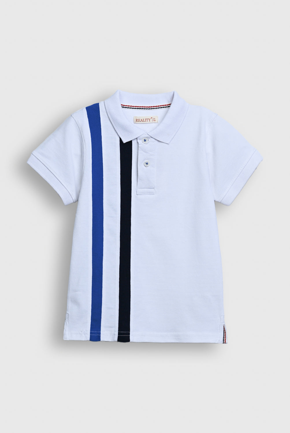 Two-Tone Stripe Polo Reality