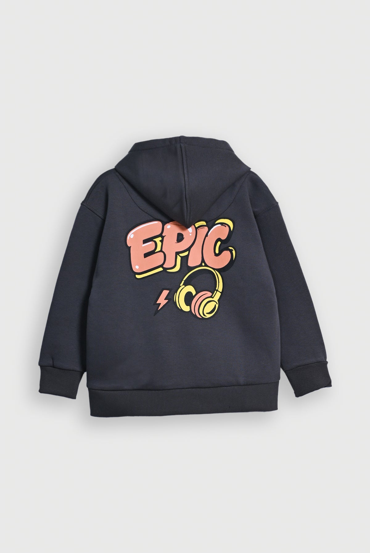 BOY EPIC GRAPHIC CHARCOAL HOODIE