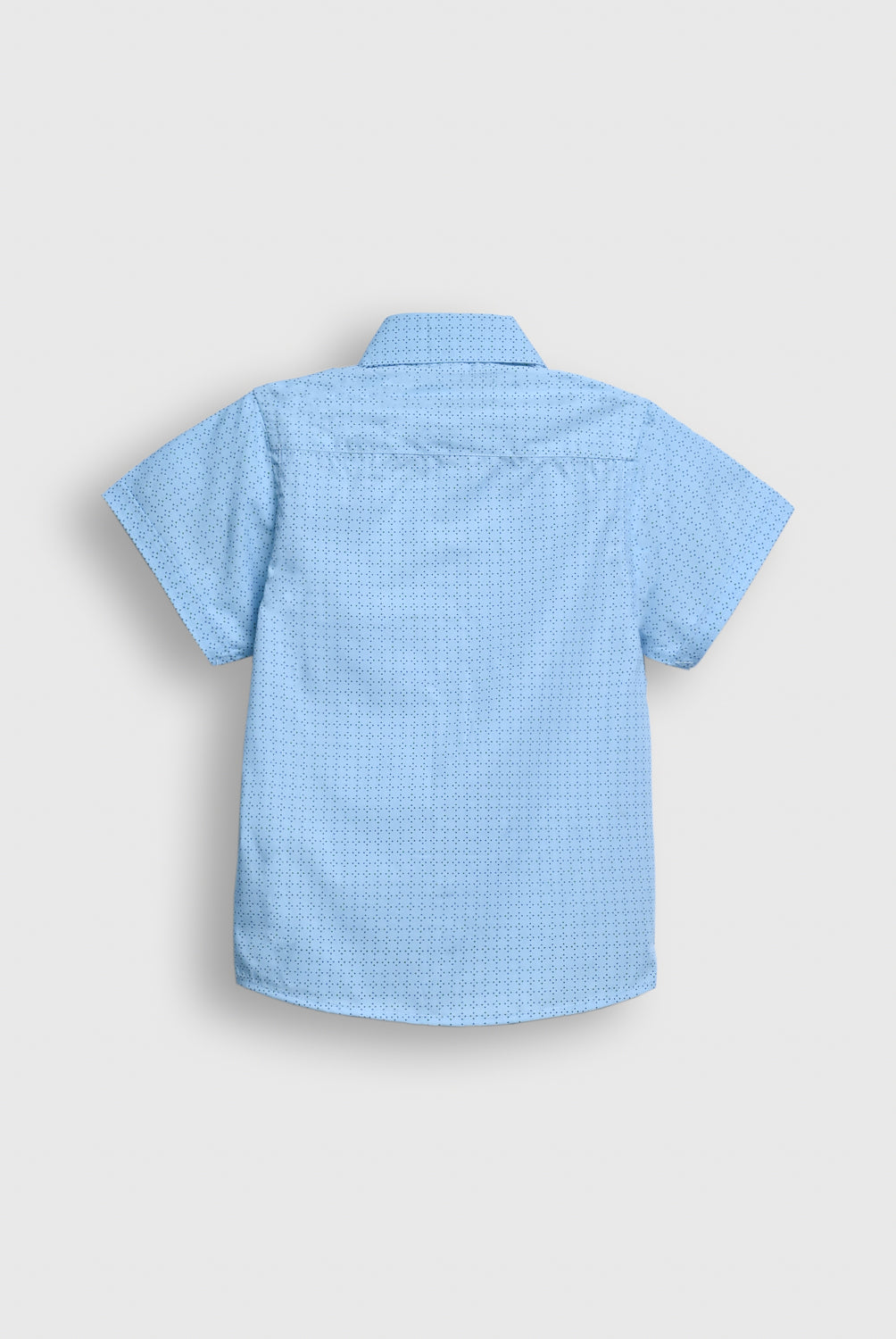 Short Sleeve Blue Button-Down REALITY