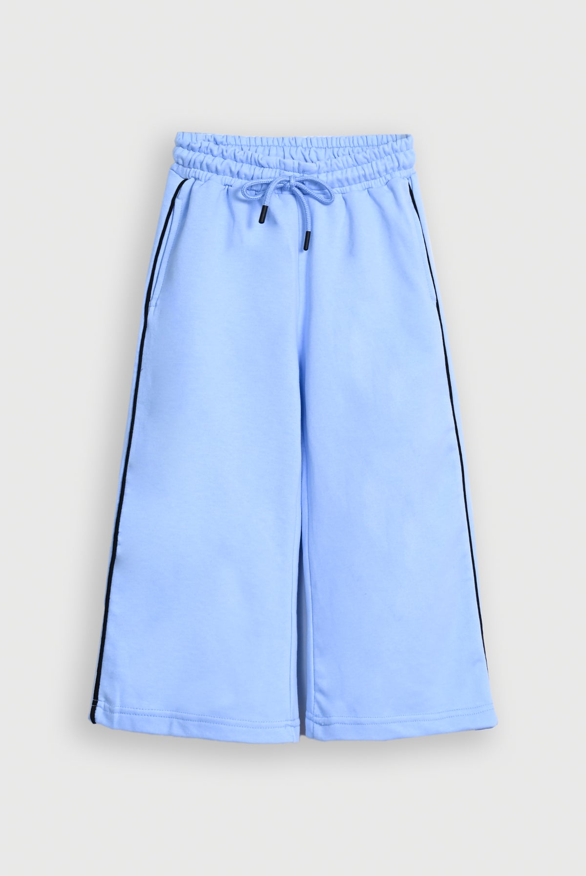 GIRL SIDE PIPING WIDE LEG SKY TROUSER Reality
