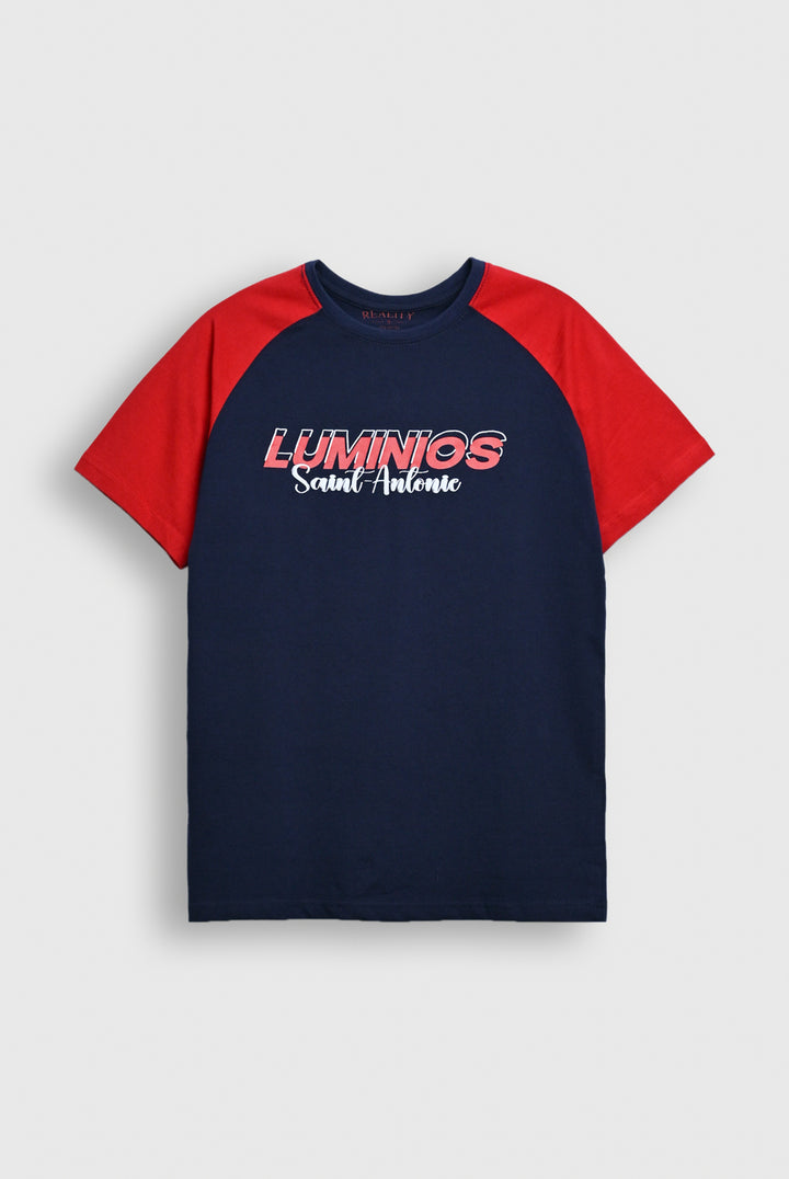 Red Sleeve Graphic Tee Reality