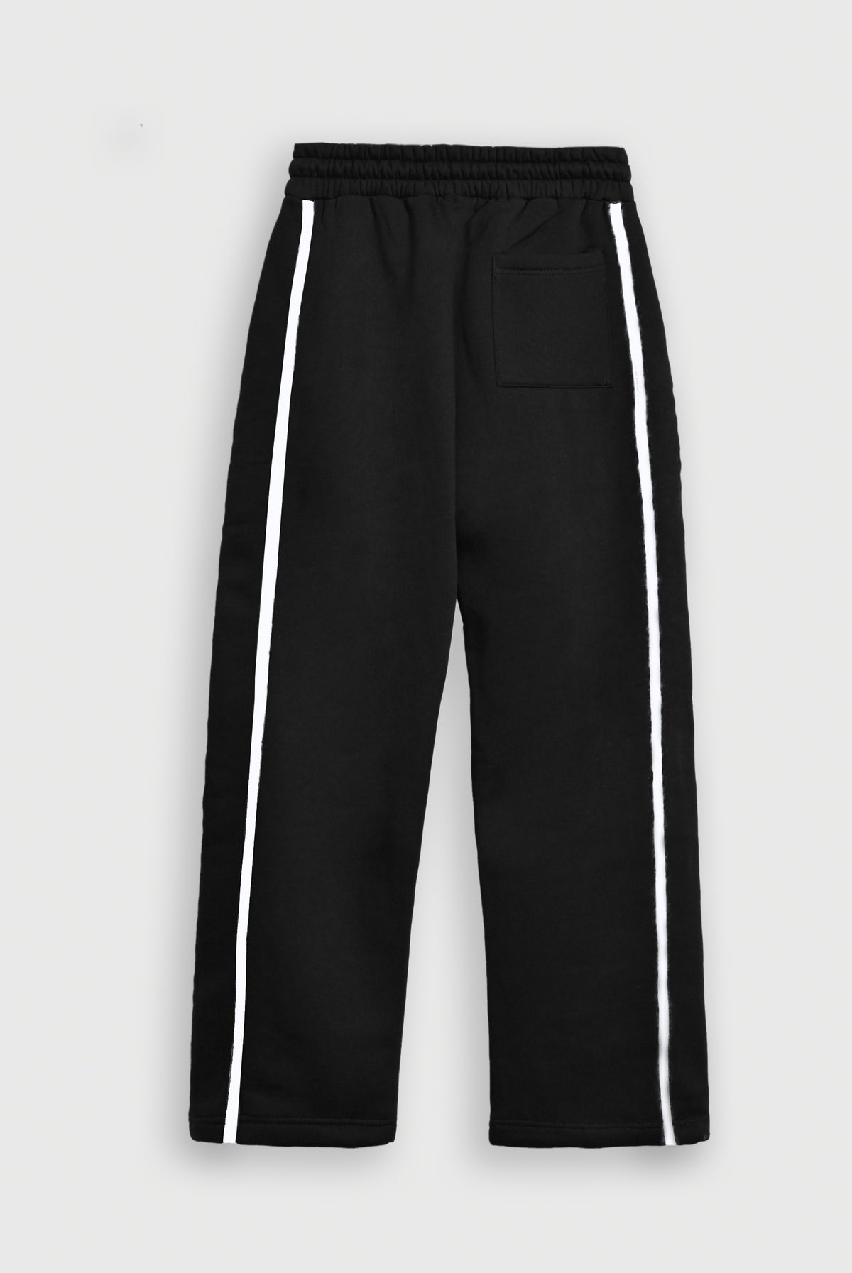 SIDE TAPPING STRAIGHT BLACK TROUSER Reality