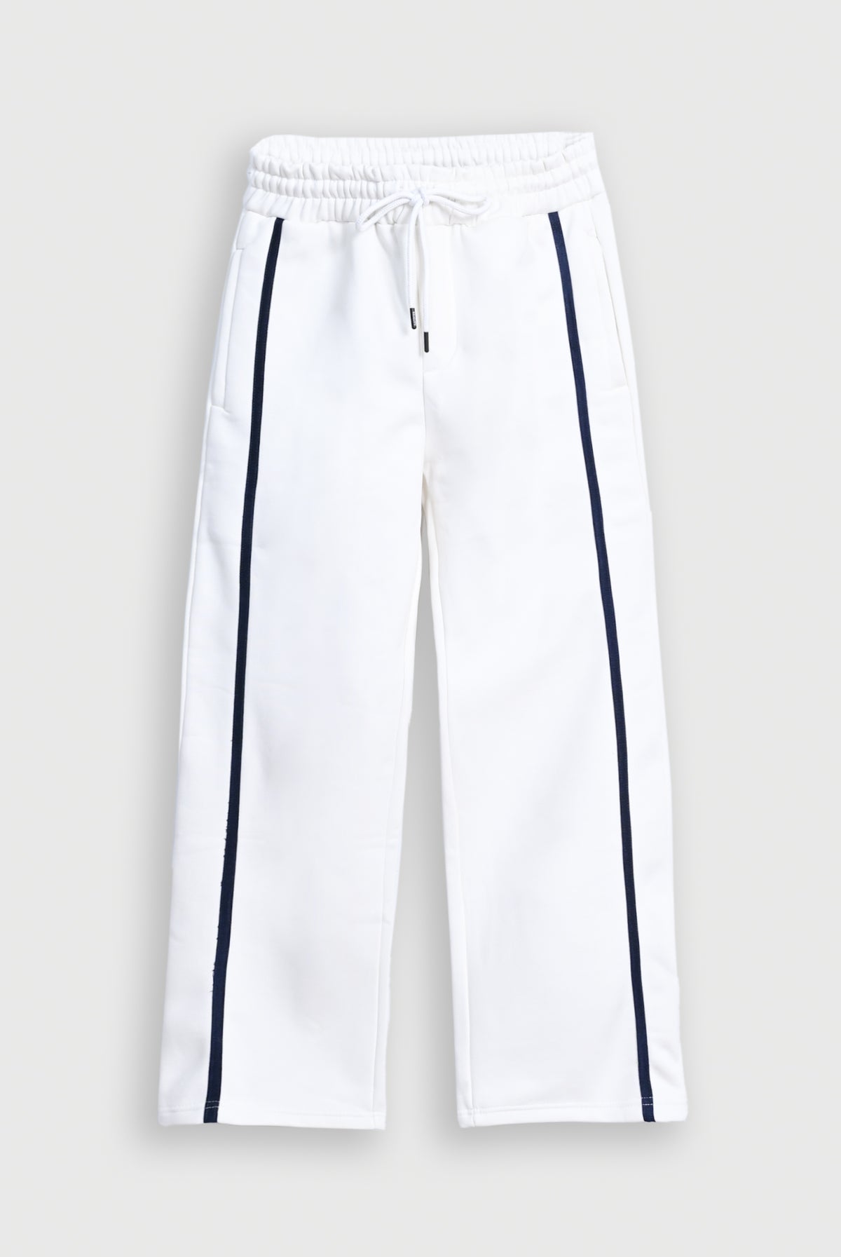 SIDE TAPPING STRAIGHT WHITE TROUSER Reality