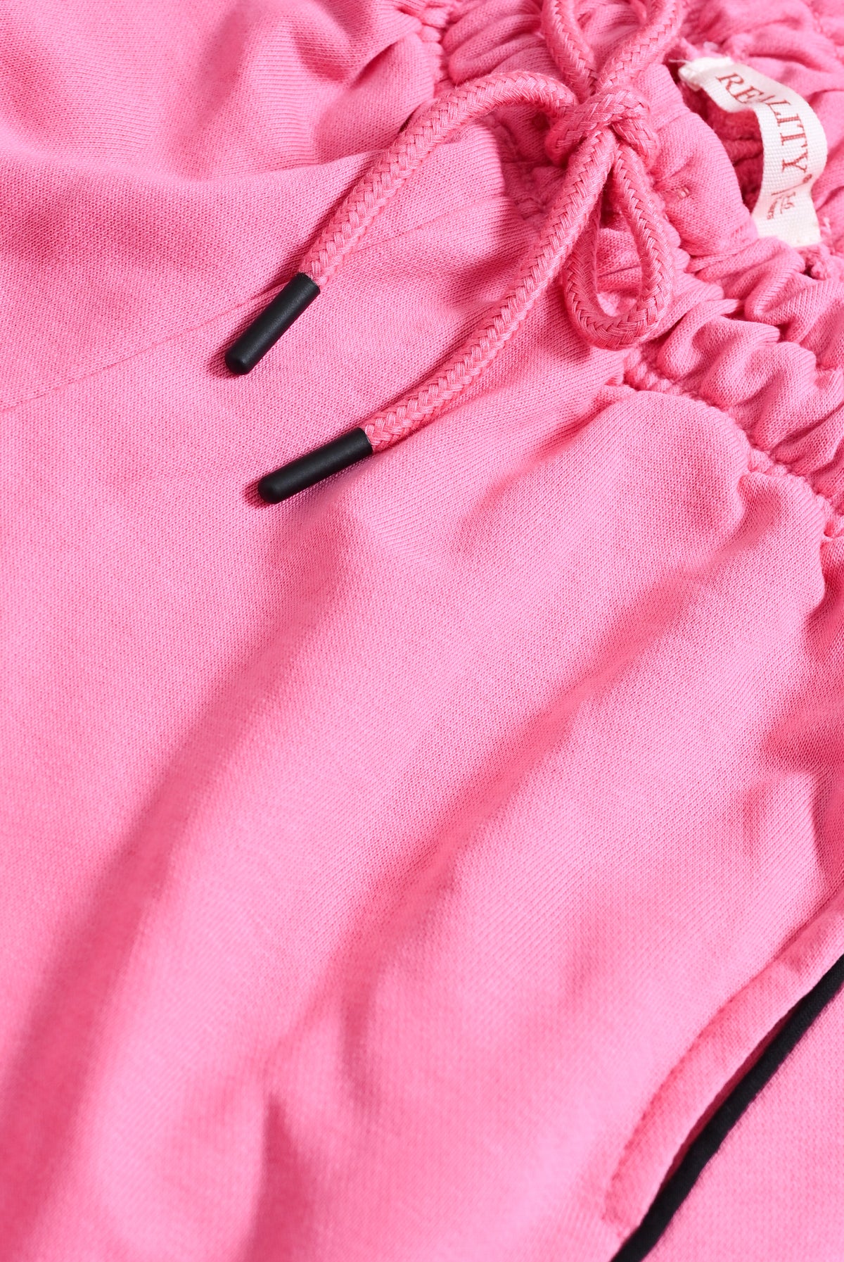 GIRL WIDE LEG FLEECE PINK TROUSER