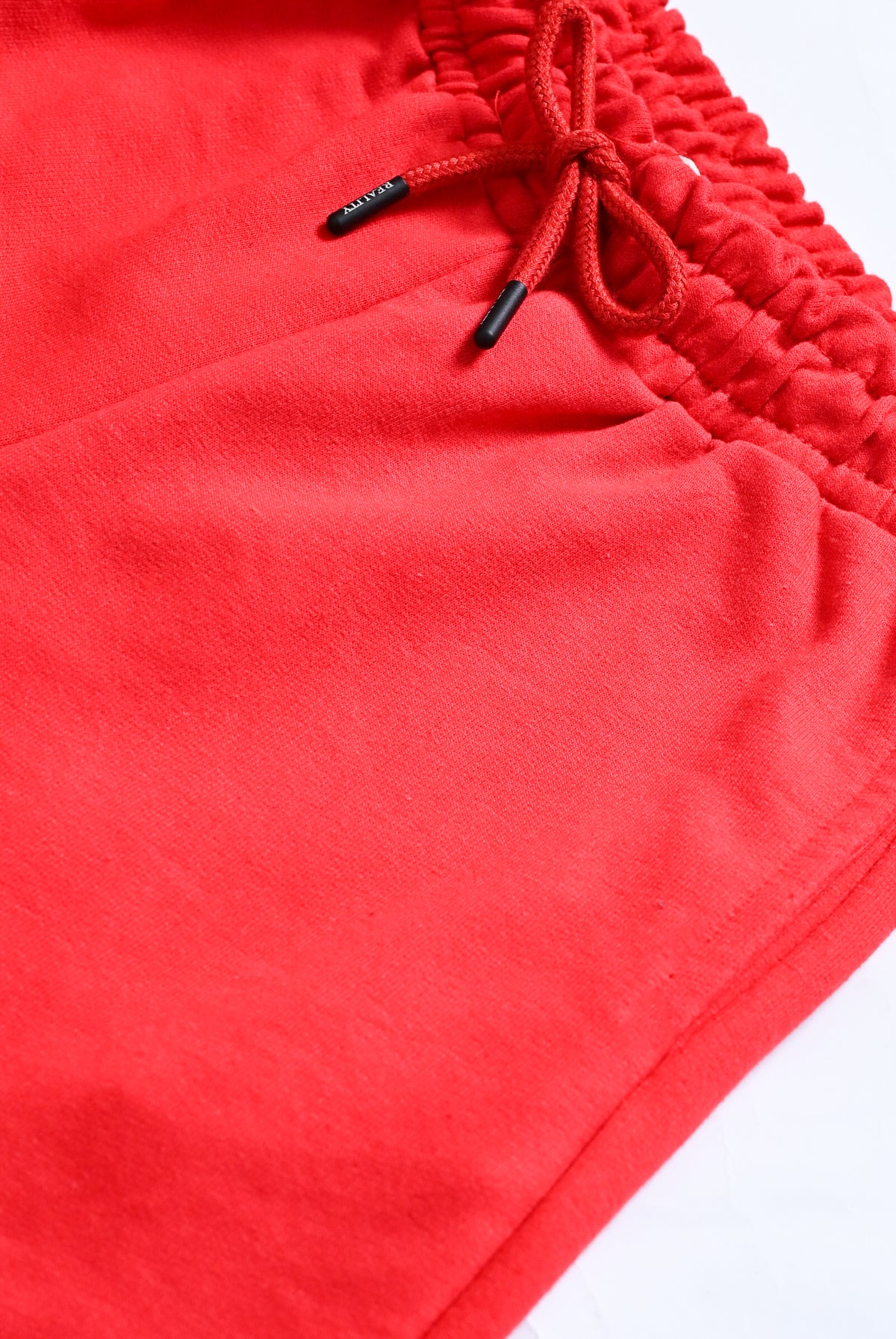 GIRL WIDE LEG FLEECE RED TROUSER