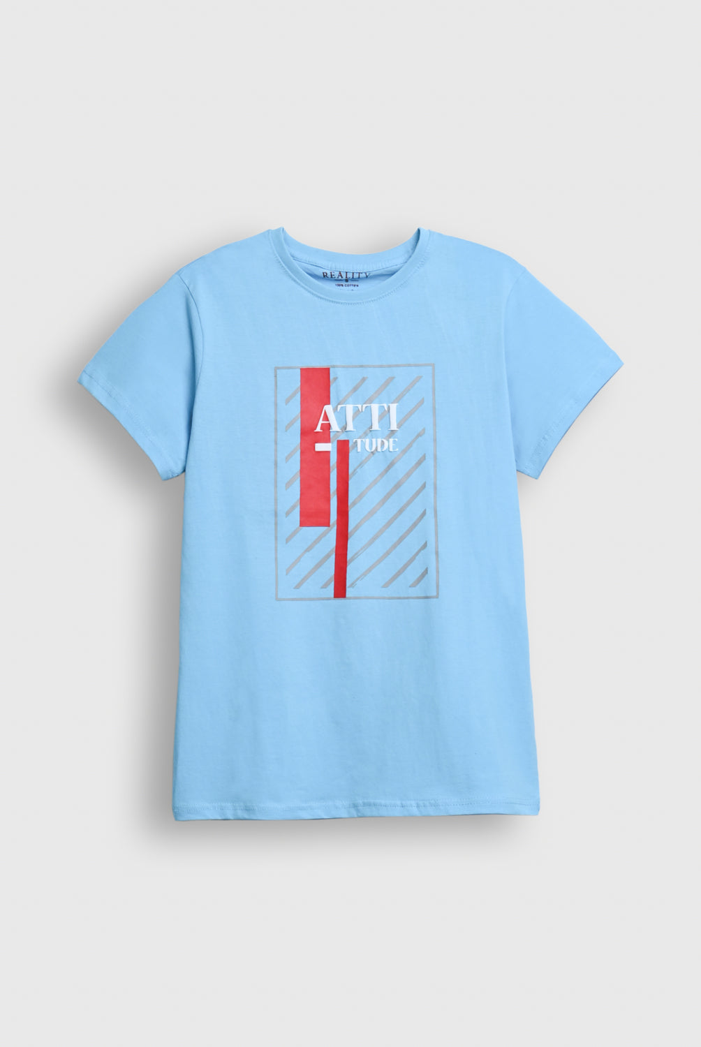 Red Stripe Graphic T- Shirt Reality
