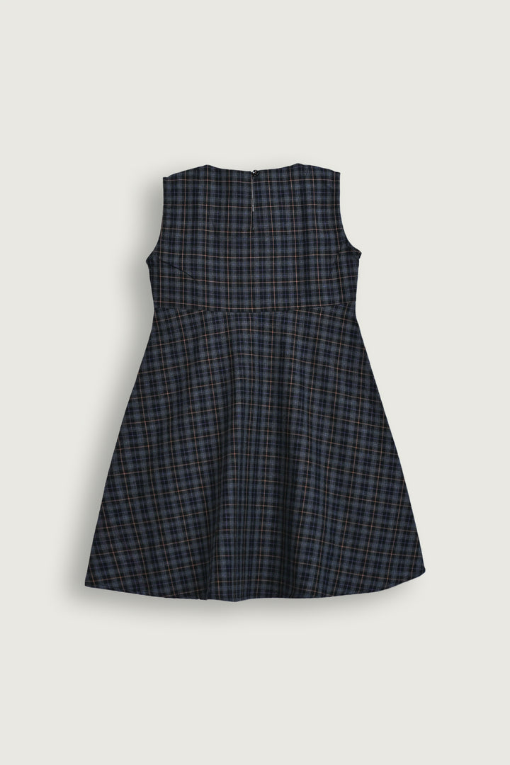 Navy Check Overlay Set Reality