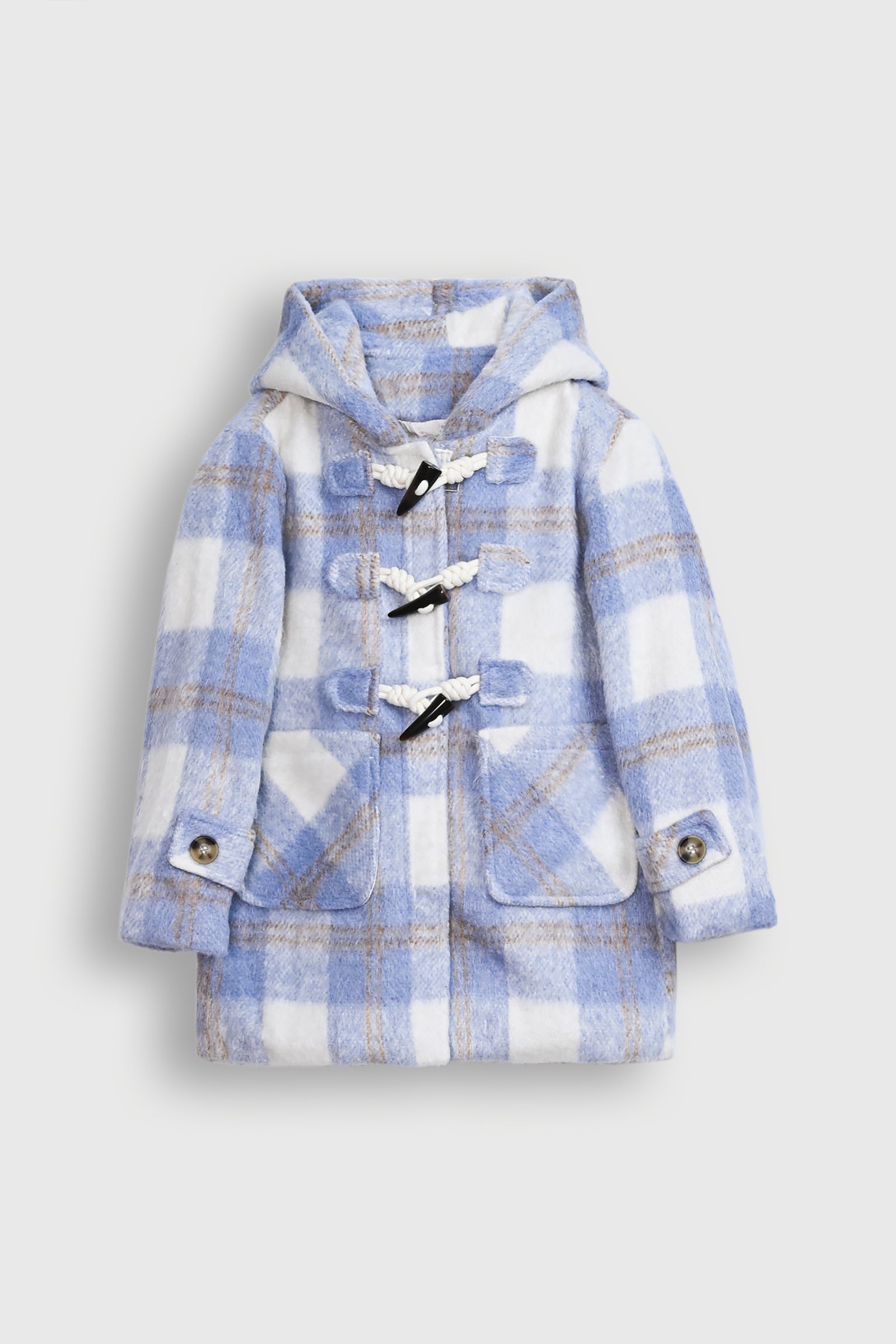 Raspberry Check Duffle Coat Reality