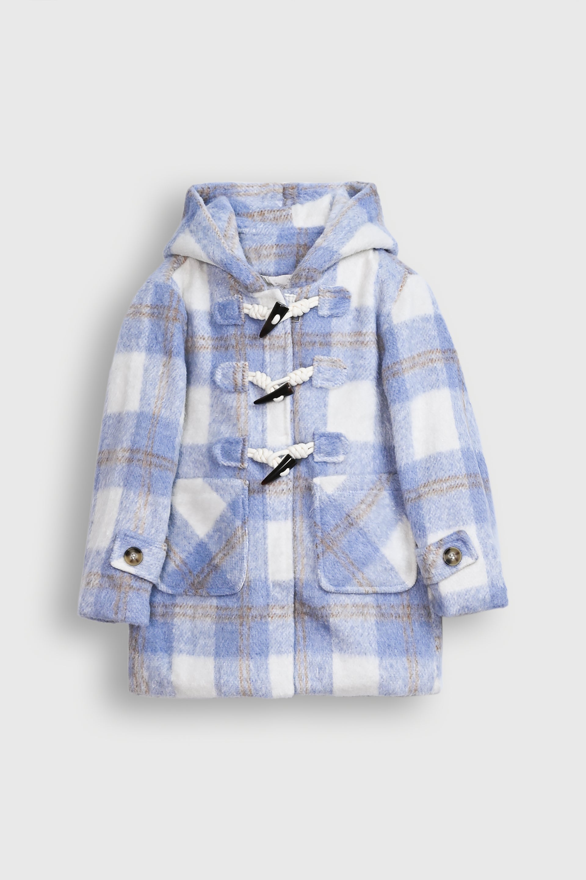 Raspberry Check Duffle Coat Reality