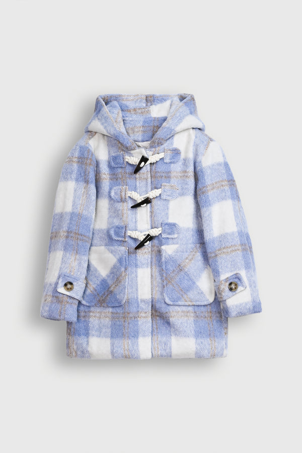 Raspberry Check Duffle Coat Reality