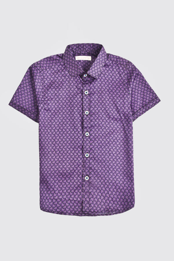 Geometric Infinite Print Casual Shirt