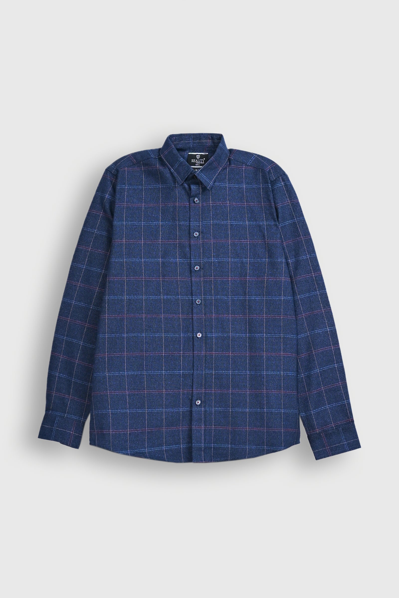 Navy Pink Grid Shirt Reality
