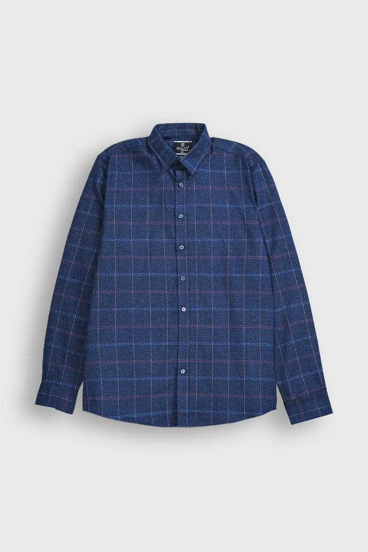 Navy Pink Grid Shirt Reality