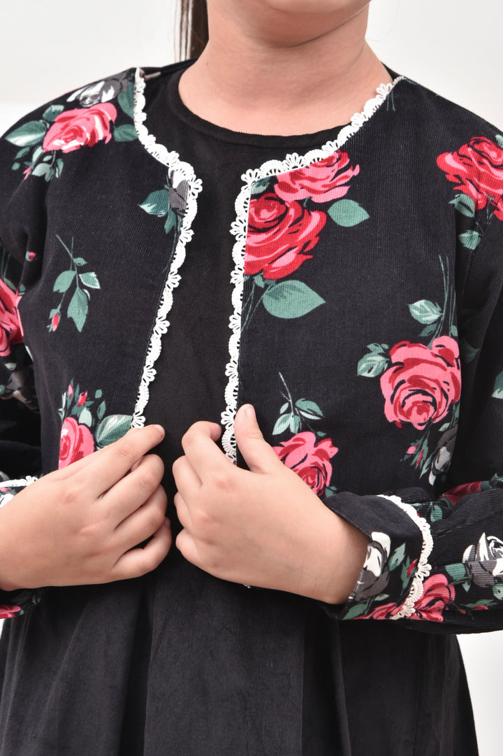 Rose Bloom Bolero with Corduroy Frock REALITY