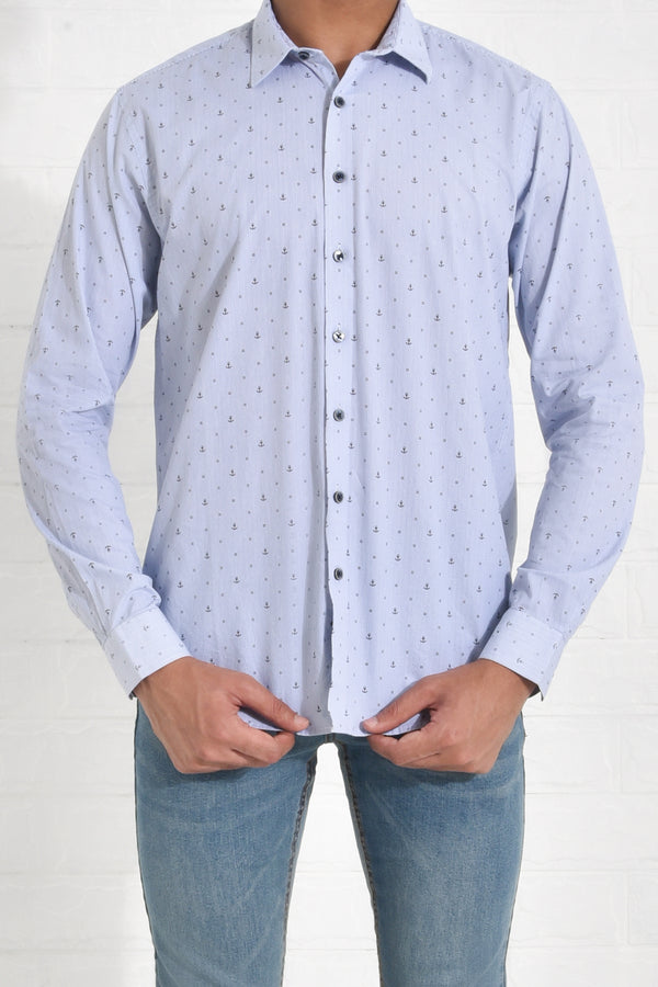Anchor Printed Cotton Shirt