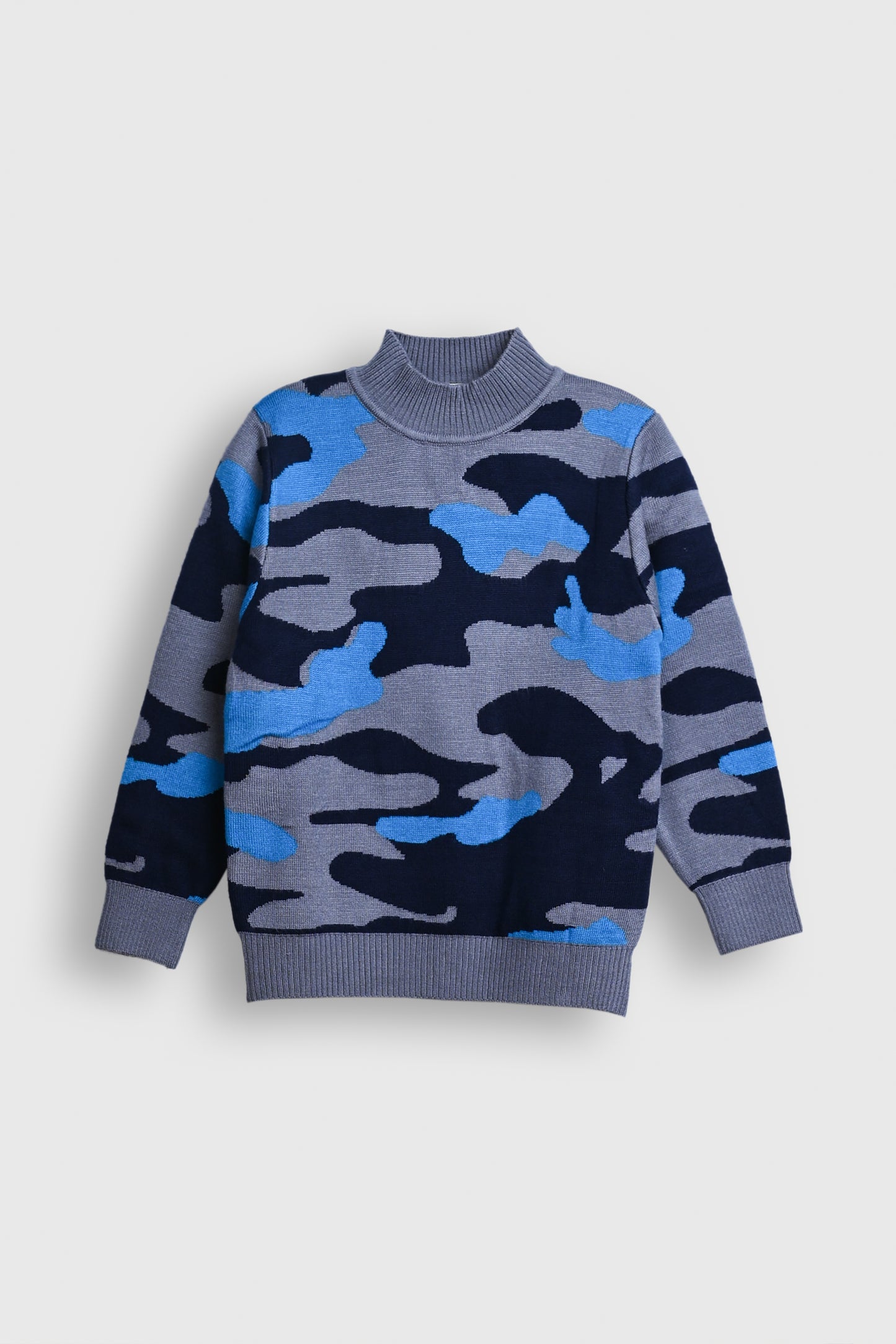 Blue Camo Knit – Stealth in Style Reality