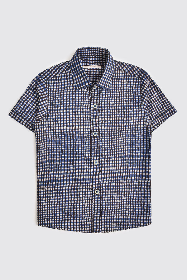 Ocean Wave Checked Shirt