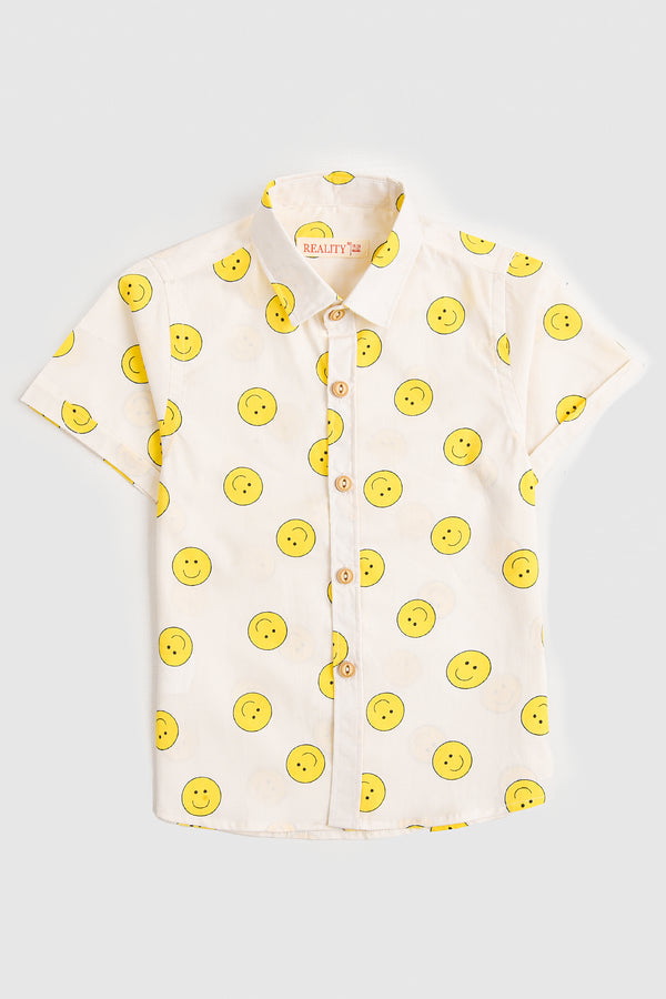 Baby Joy Emoji Printed Shirt (3-24M)