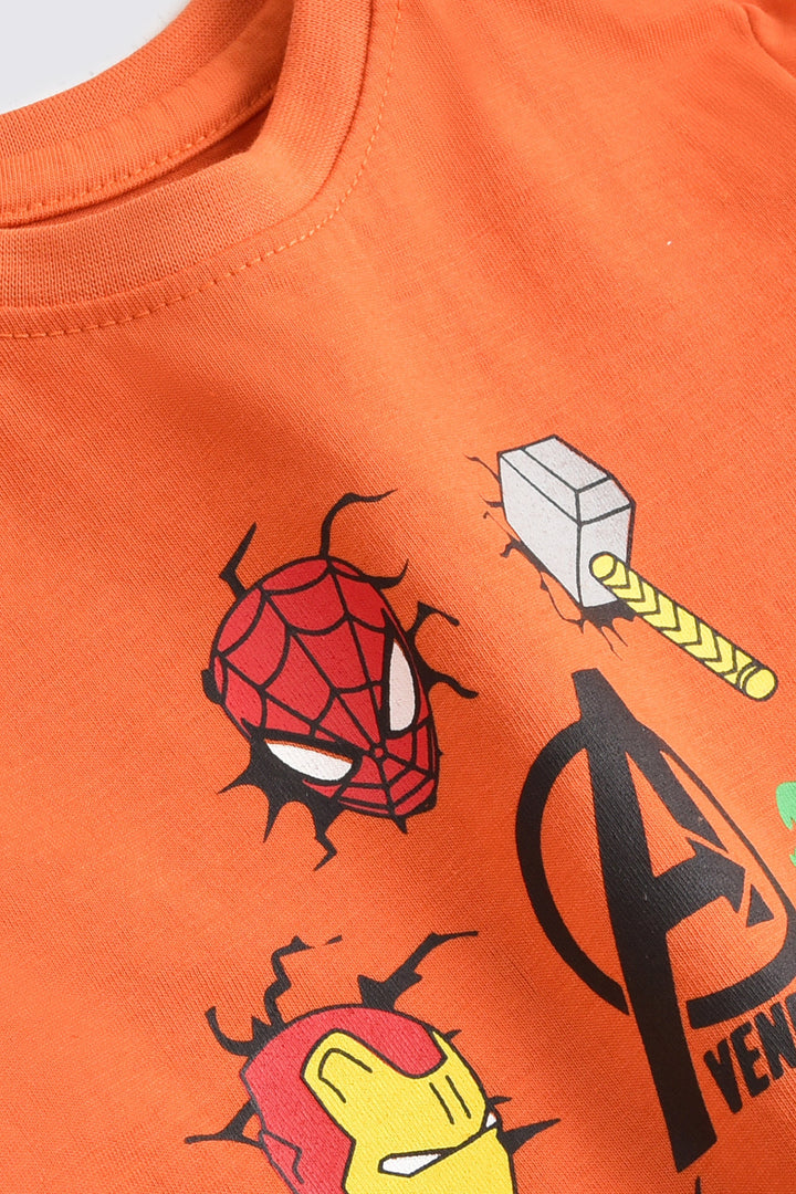 Avengers Assemble Rust T-Shirt Reality