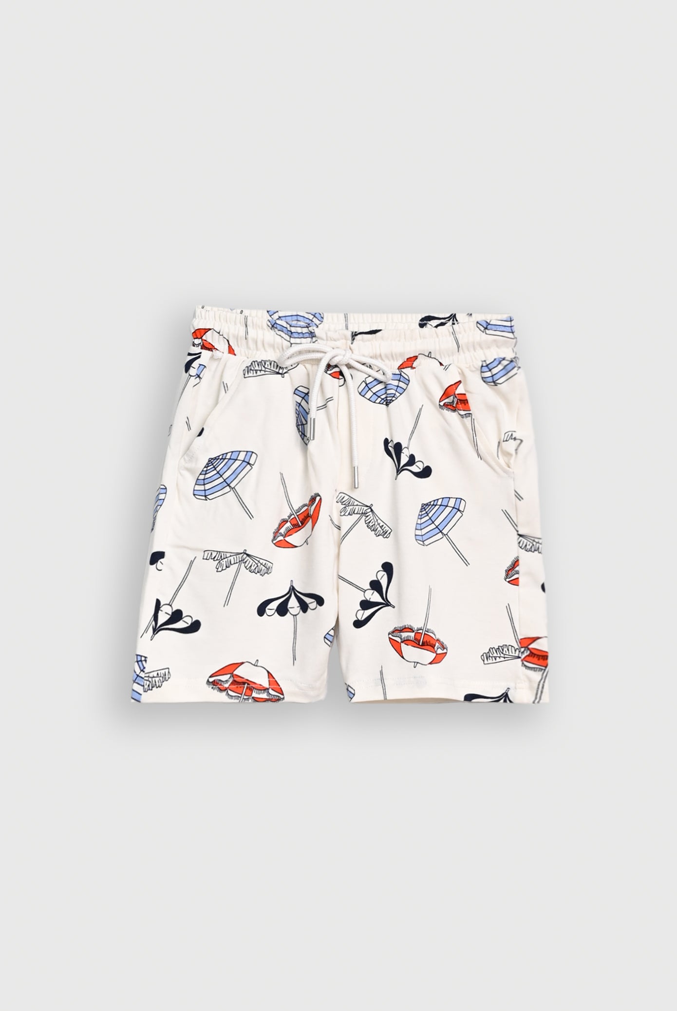 PRINTED WHITE SHORTS Reality