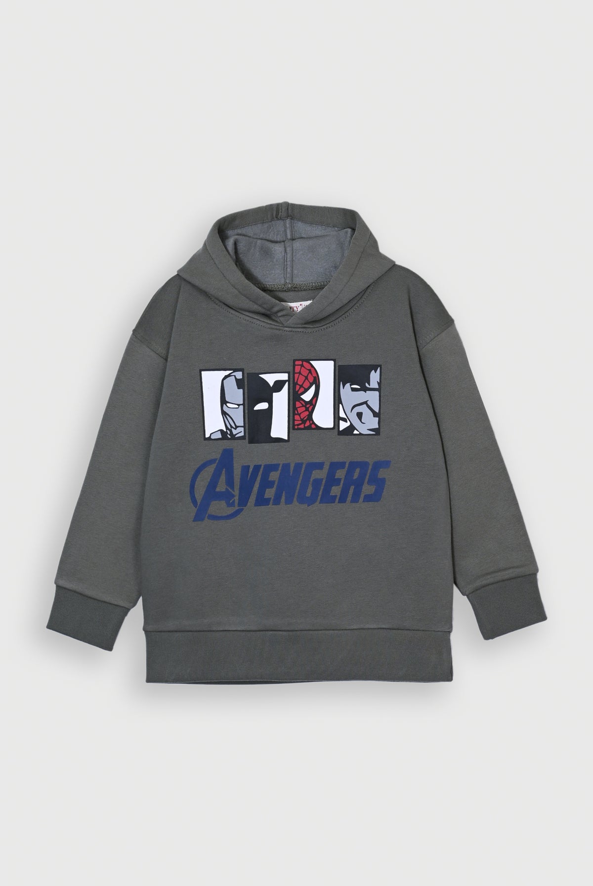 BOY AVENGERS GRAPHIC OLIVE HOODIE Reality