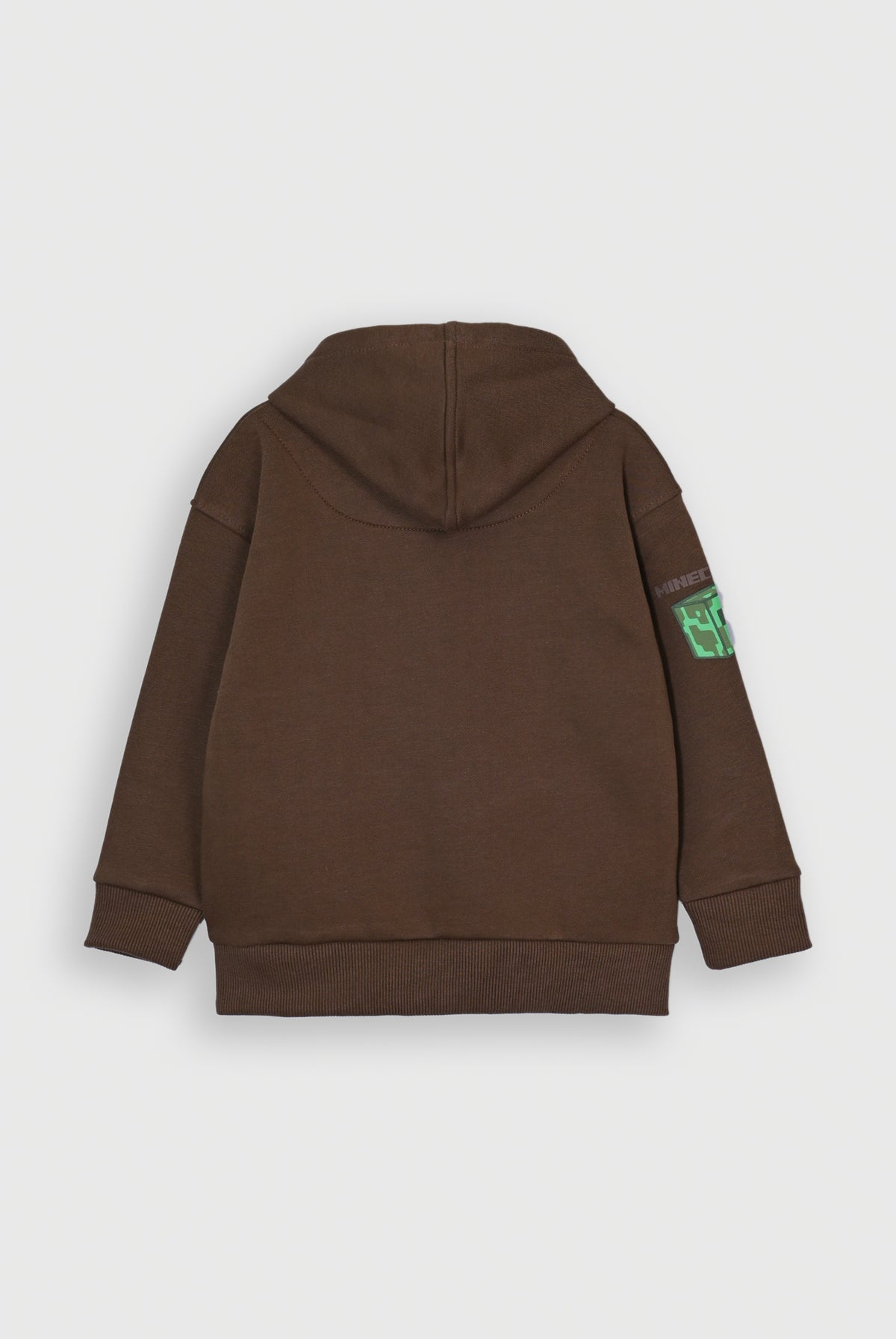 BOY MINECRAFT GRAPHIC BROWN HOODIE Reality