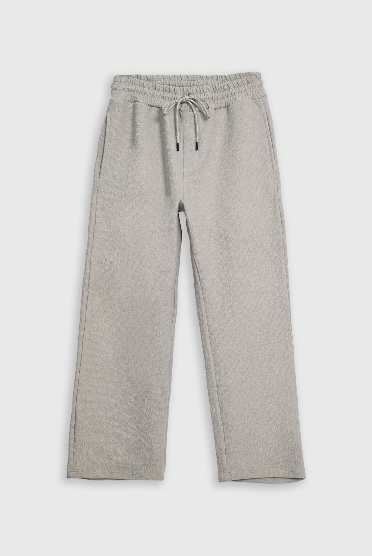 MEN TEXTURED FLEECE LIGHT GREEN TROUSER Reality