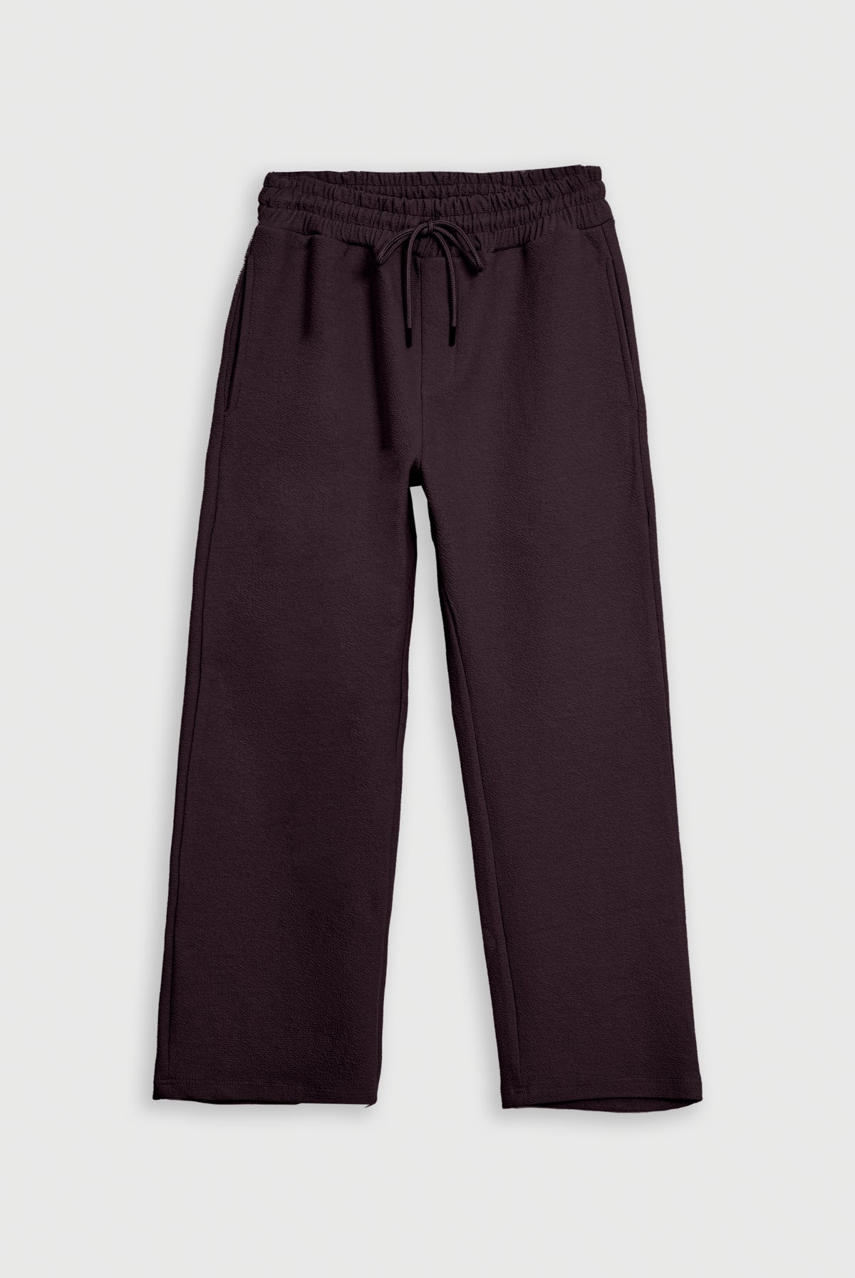 MEN DENIM FLEECE CHOCLATE TROUSER