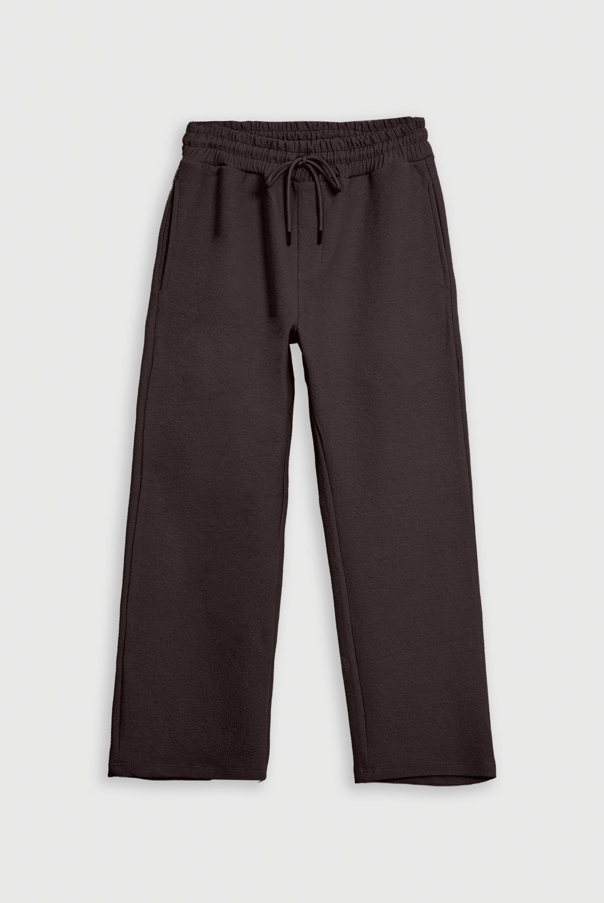 MEN DENIM FLEECE BROWN TROUSER Reality
