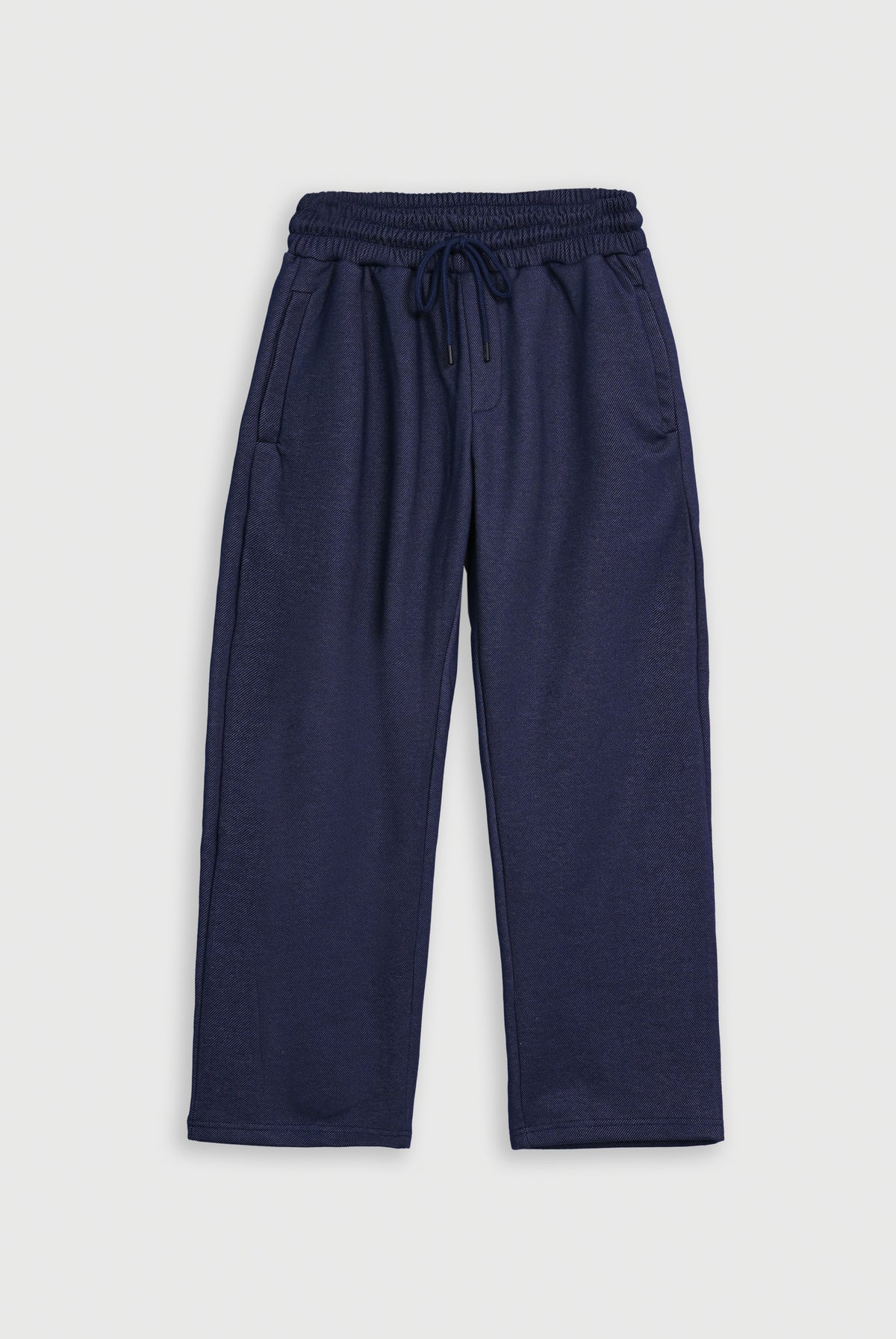 MEN STRAIGHT FIT NAVY TROUSER Reality