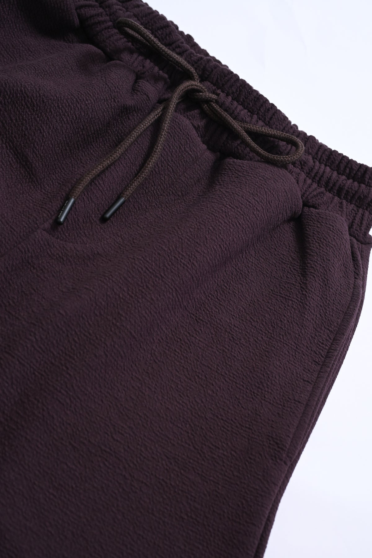 MEN DENIM FLEECE CHOCLATE TROUSER
